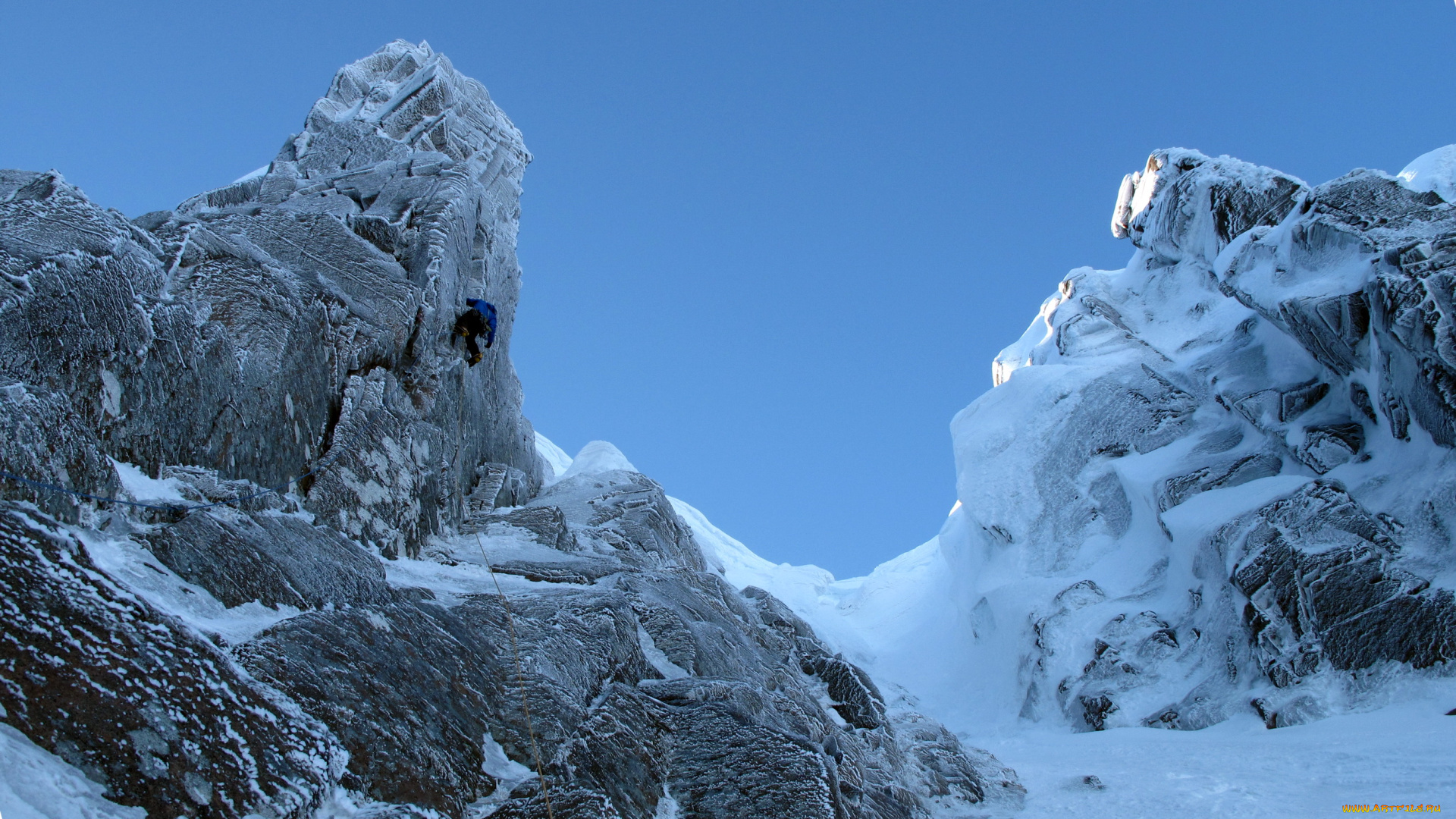 природа, горы, снег