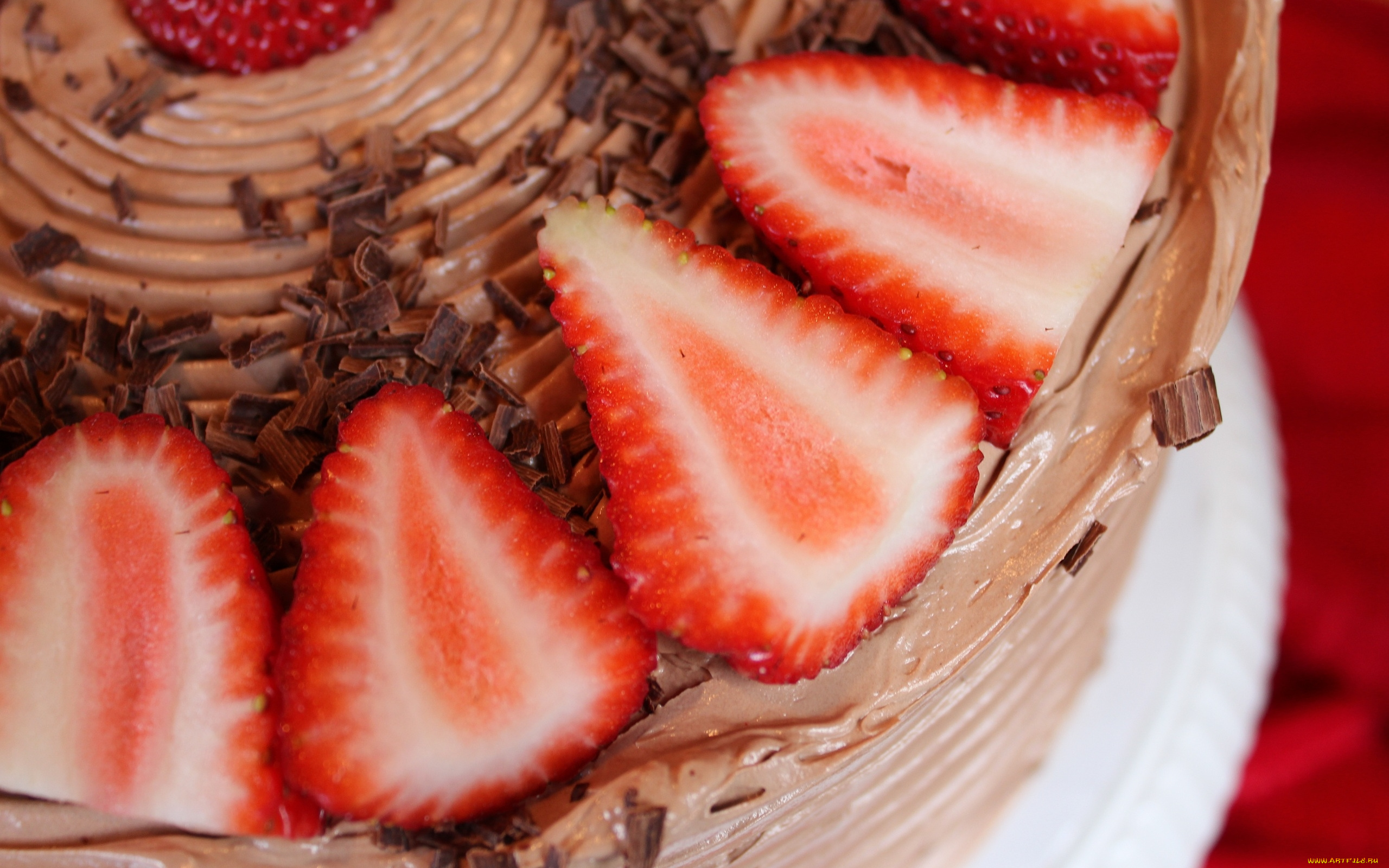 еда, пирожные, кексы, печенье, торт, крем, клубника