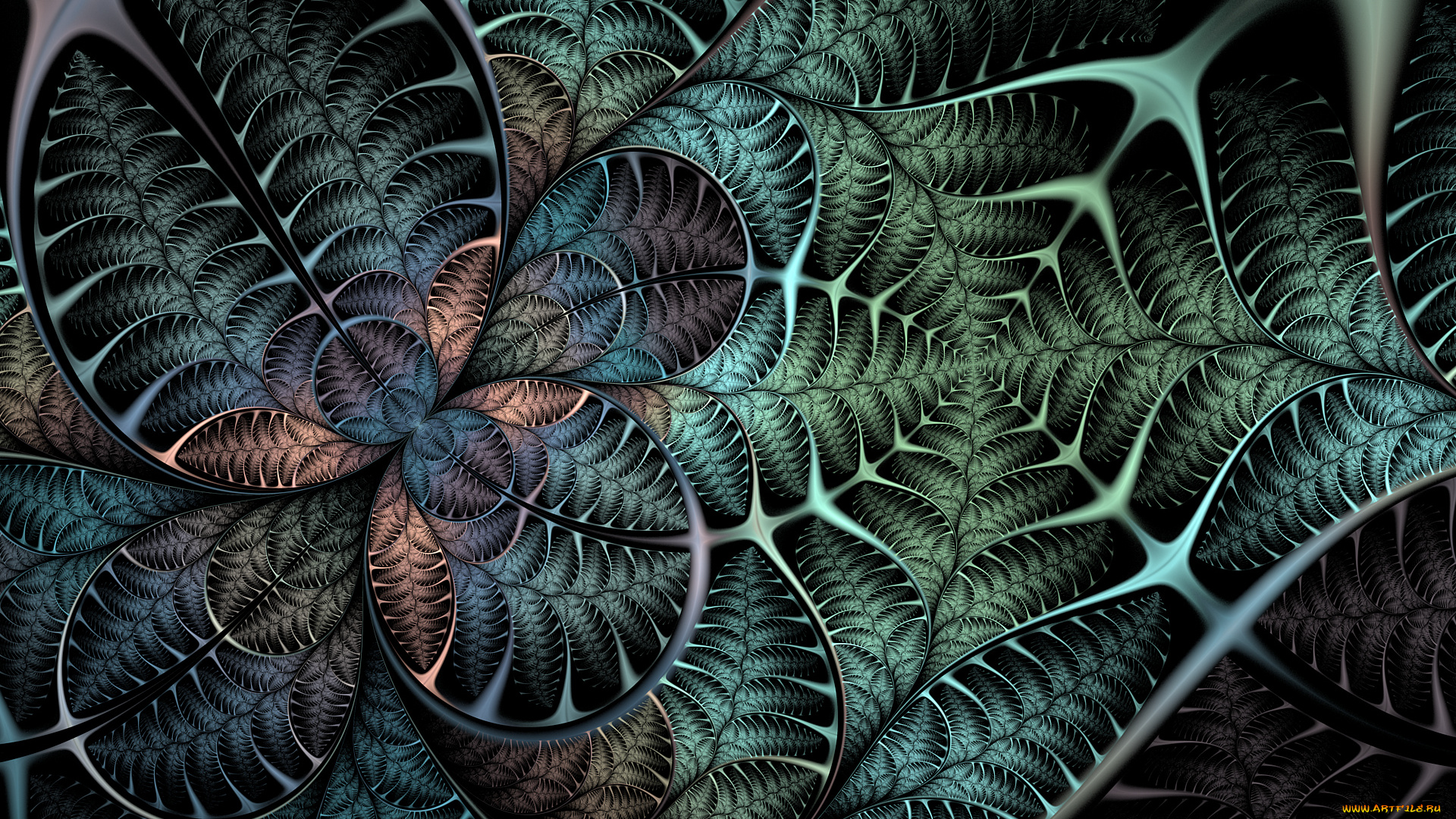 3д, графика, fractal, , фракталы, узор, цвета, фон