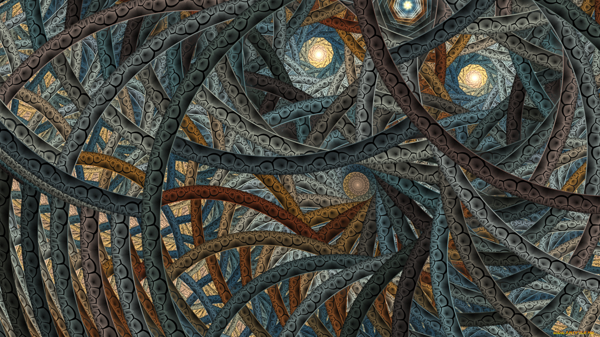 3д, графика, fractal, , фракталы, узор, цвета, фон