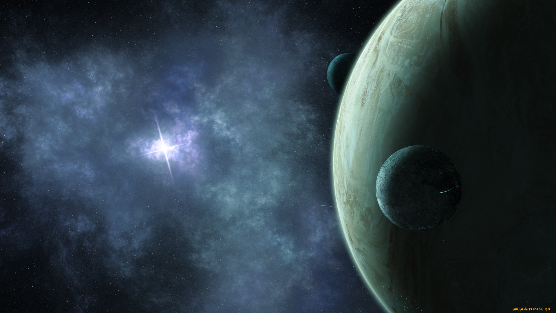 космос, арт, планеты