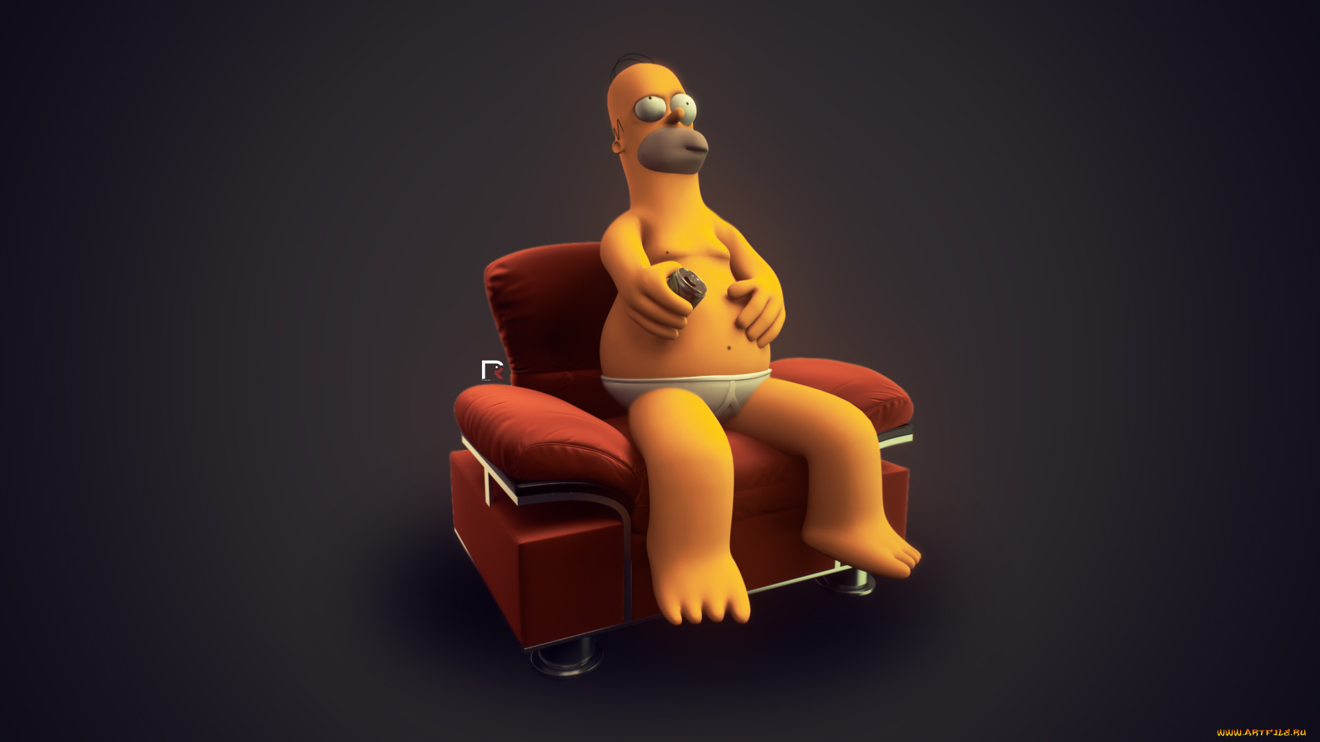 мультфильмы, the, simpsons, кресло