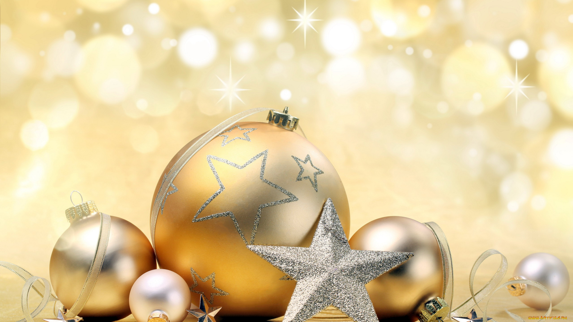 праздничные, шарики, звездочки, серпантин, серебристый