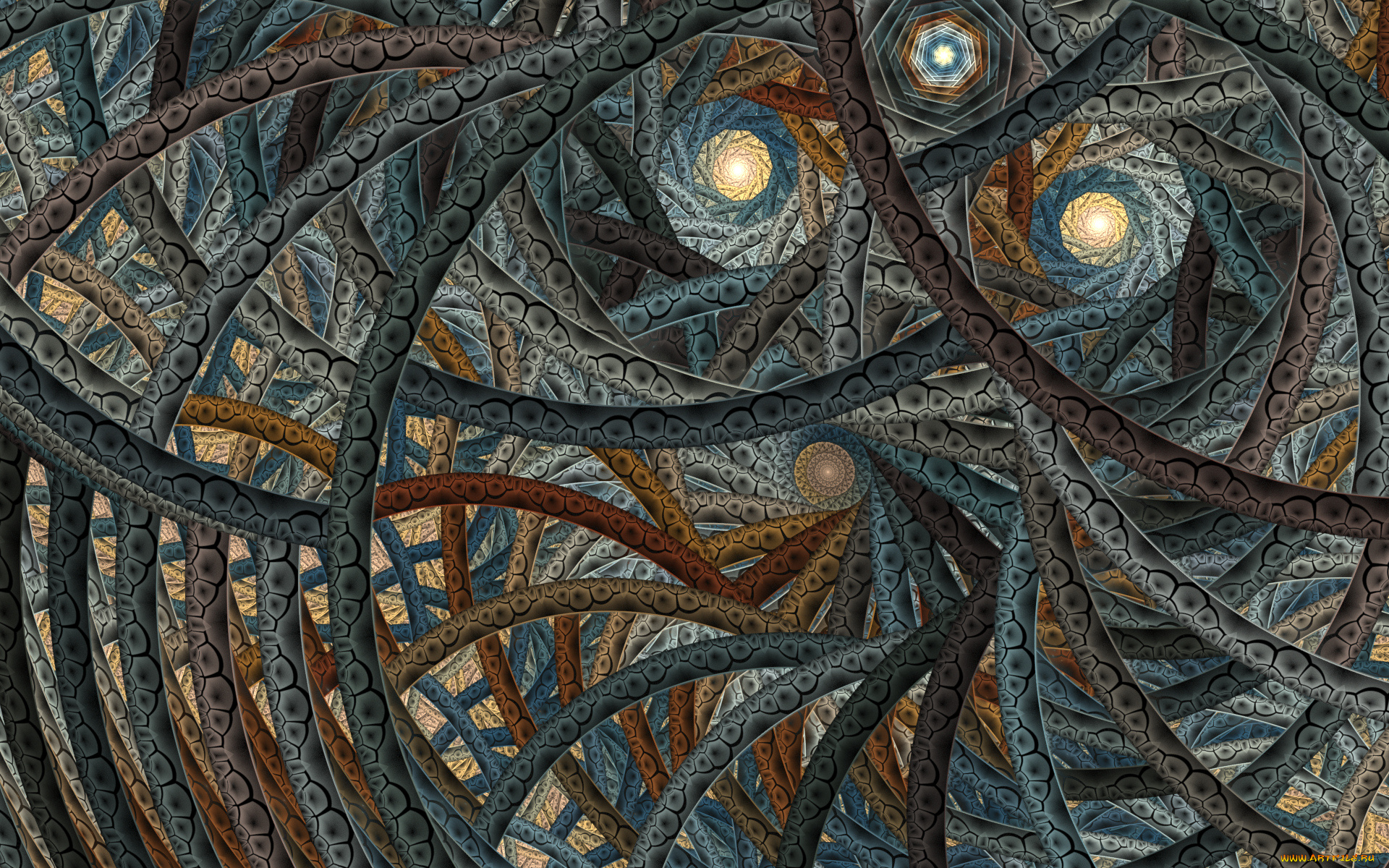 3д, графика, fractal, , фракталы, узор, цвета, фон