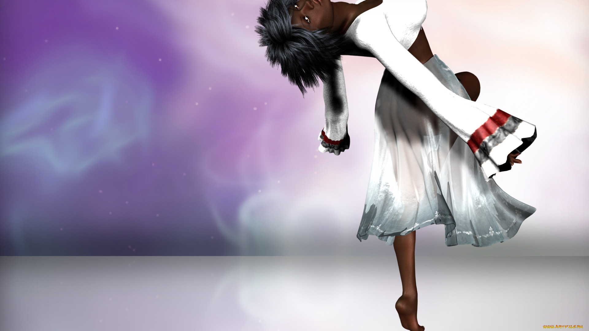 3д, графика, фантазия, , fantasy, девушка, взгляд, фон, поза