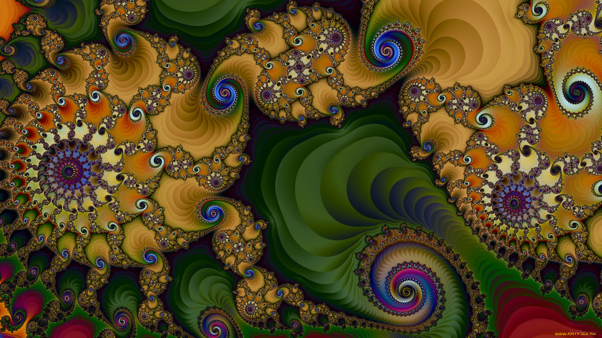 3д, графика, фракталы, , fractal, цвета, фон, узор