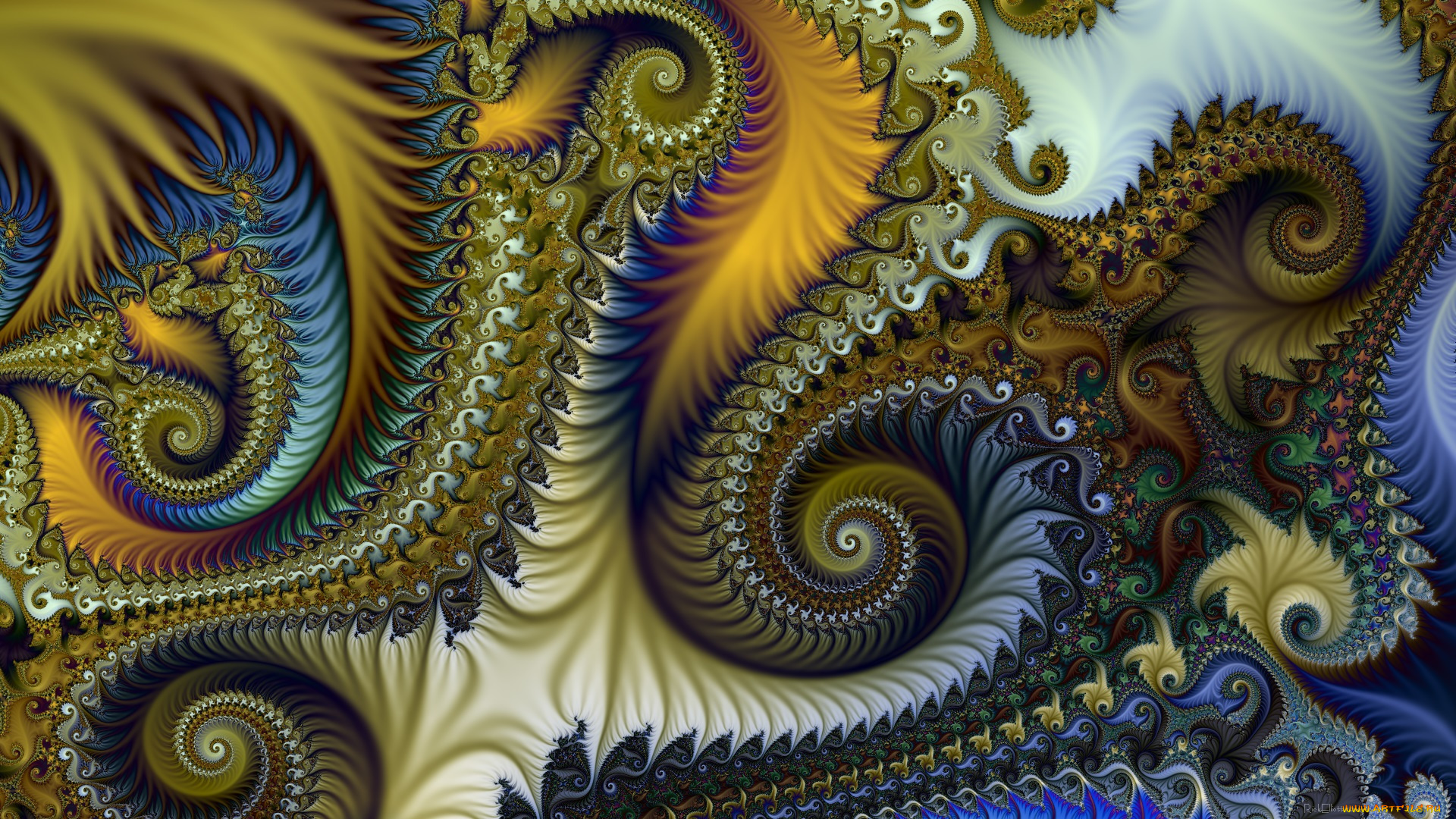 3д, графика, фракталы, , fractal, узор, фон, цвета