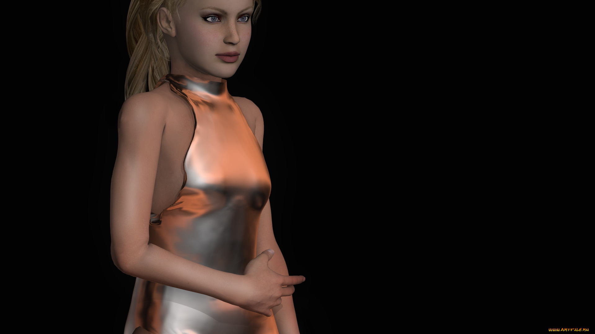 3д, графика, люди, , people, девушка, взгляд, фон