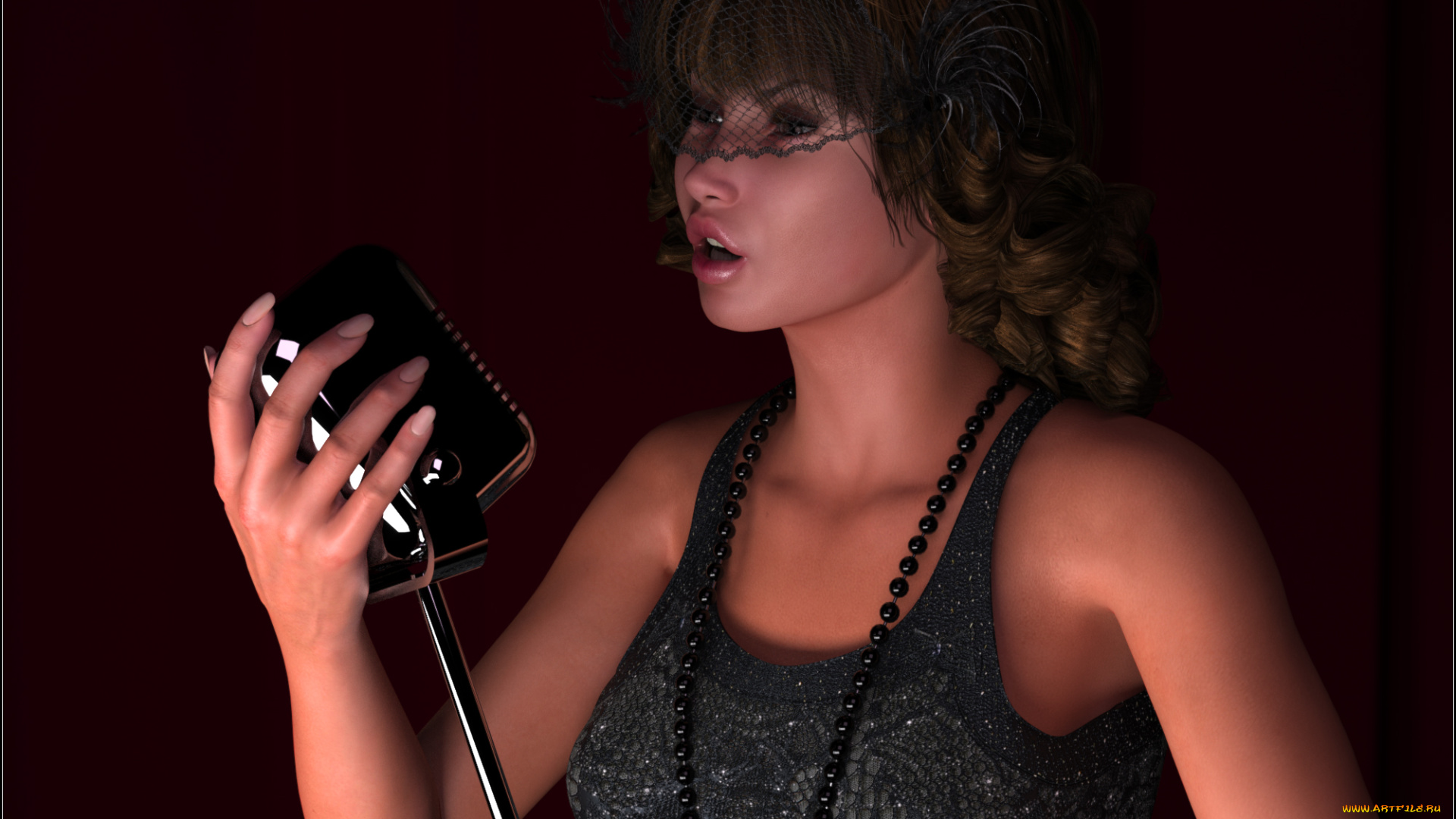 3д, графика, люди, , people, девушка, взгляд, фон