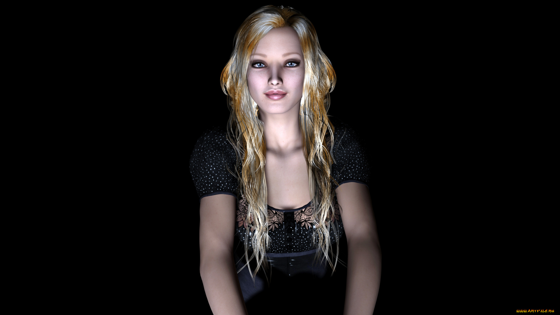 3д, графика, люди, , people, девушка, взгляд, фон