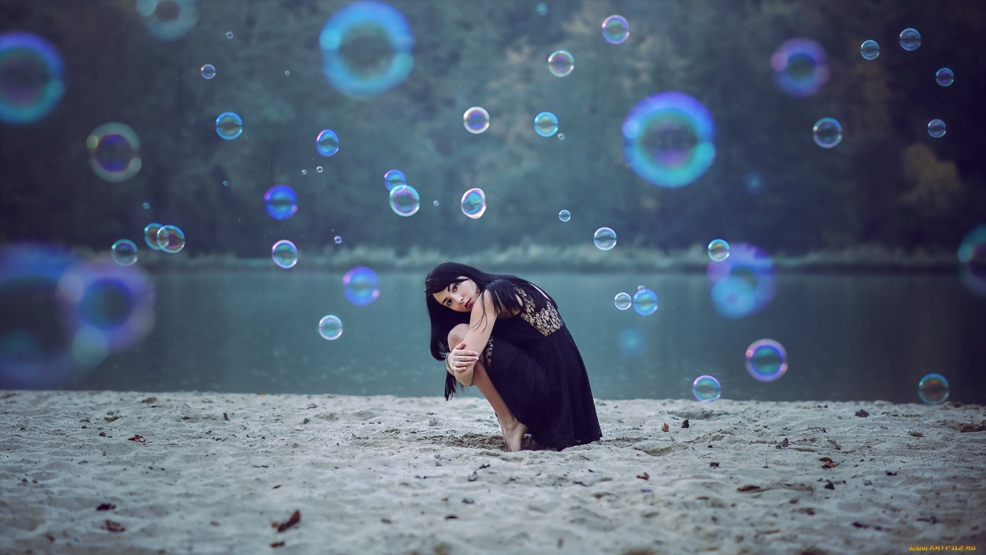 девушки, -unsort, , азиатки, фон, поза, девушка