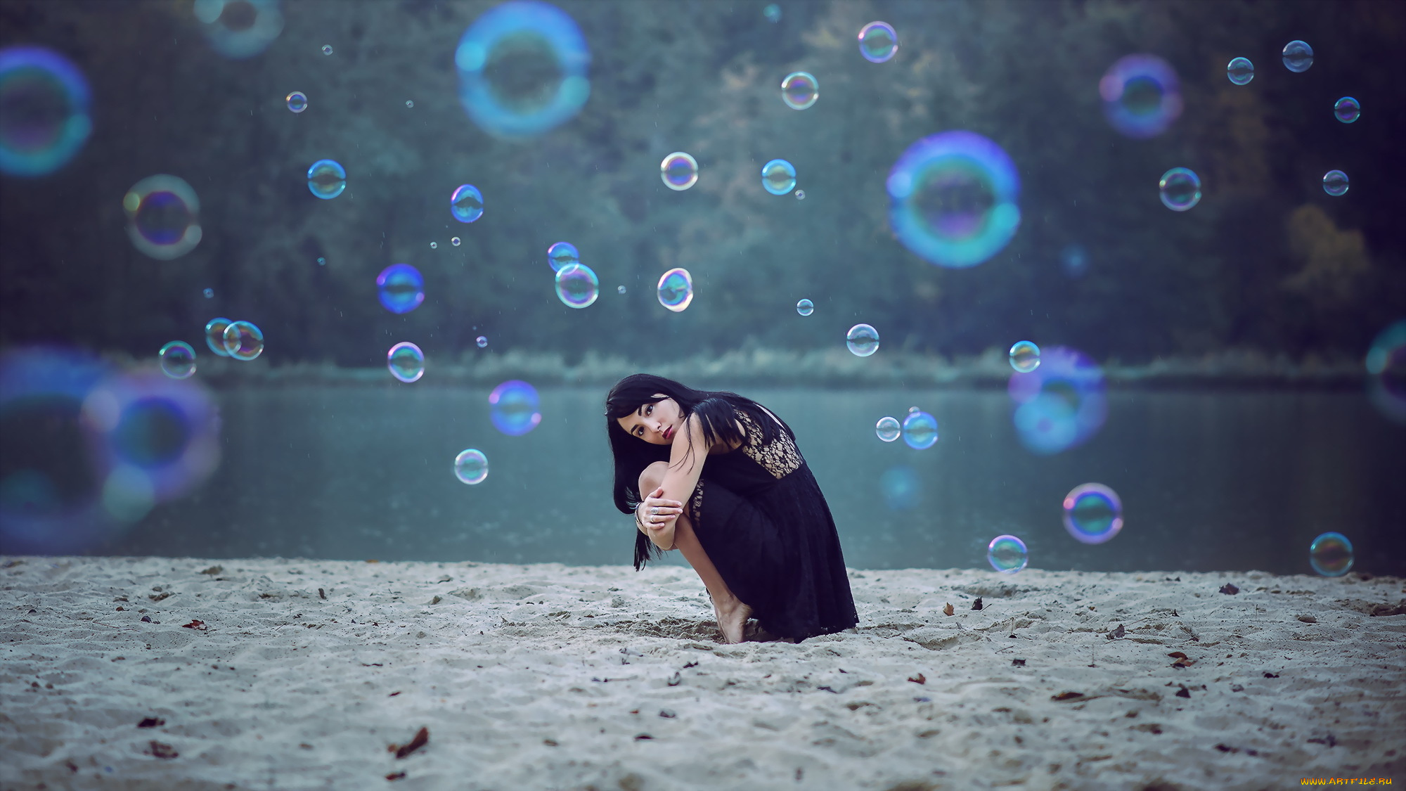 девушки, -unsort, , азиатки, фон, поза, девушка