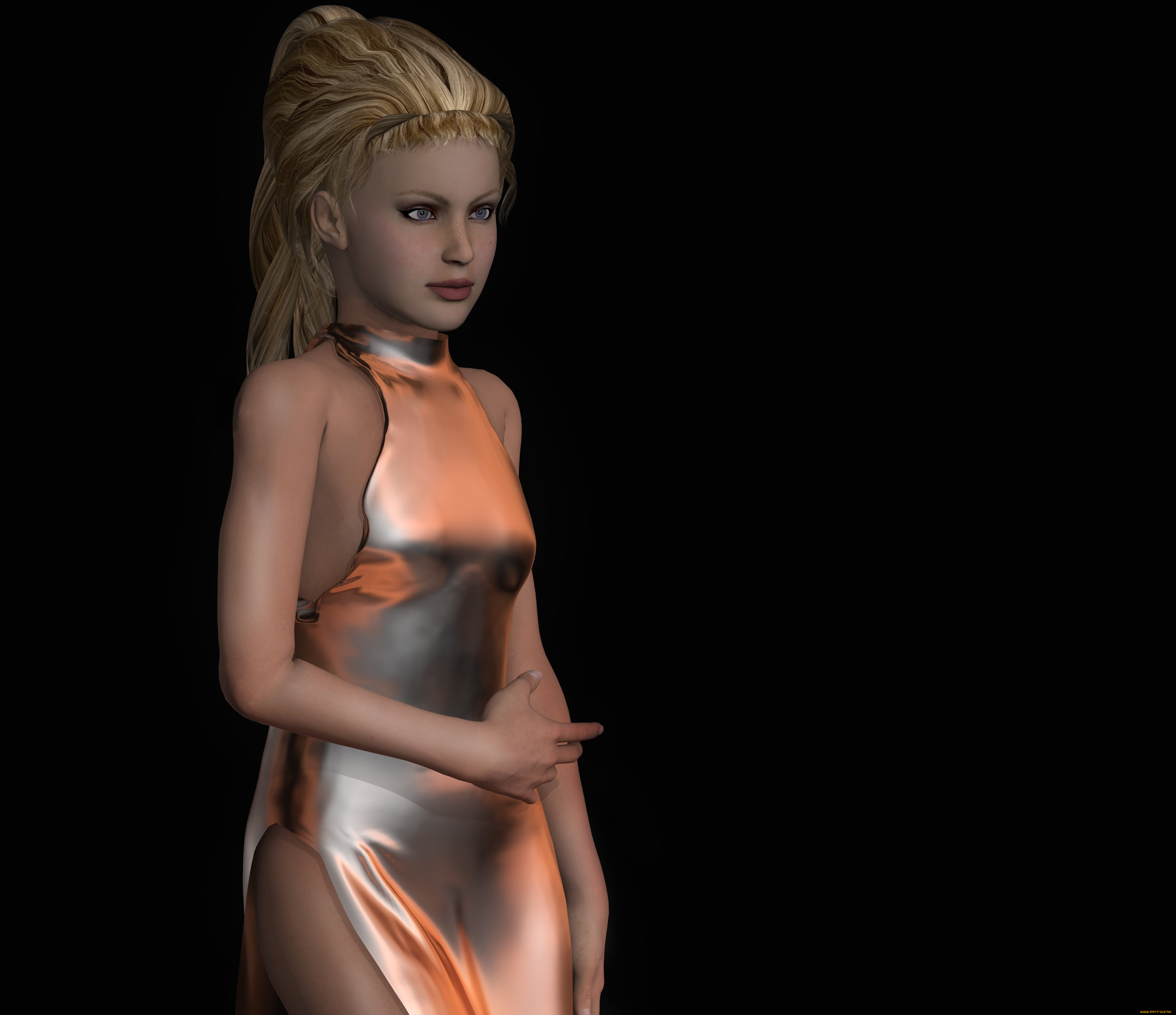 3д, графика, люди, , people, девушка, взгляд, фон