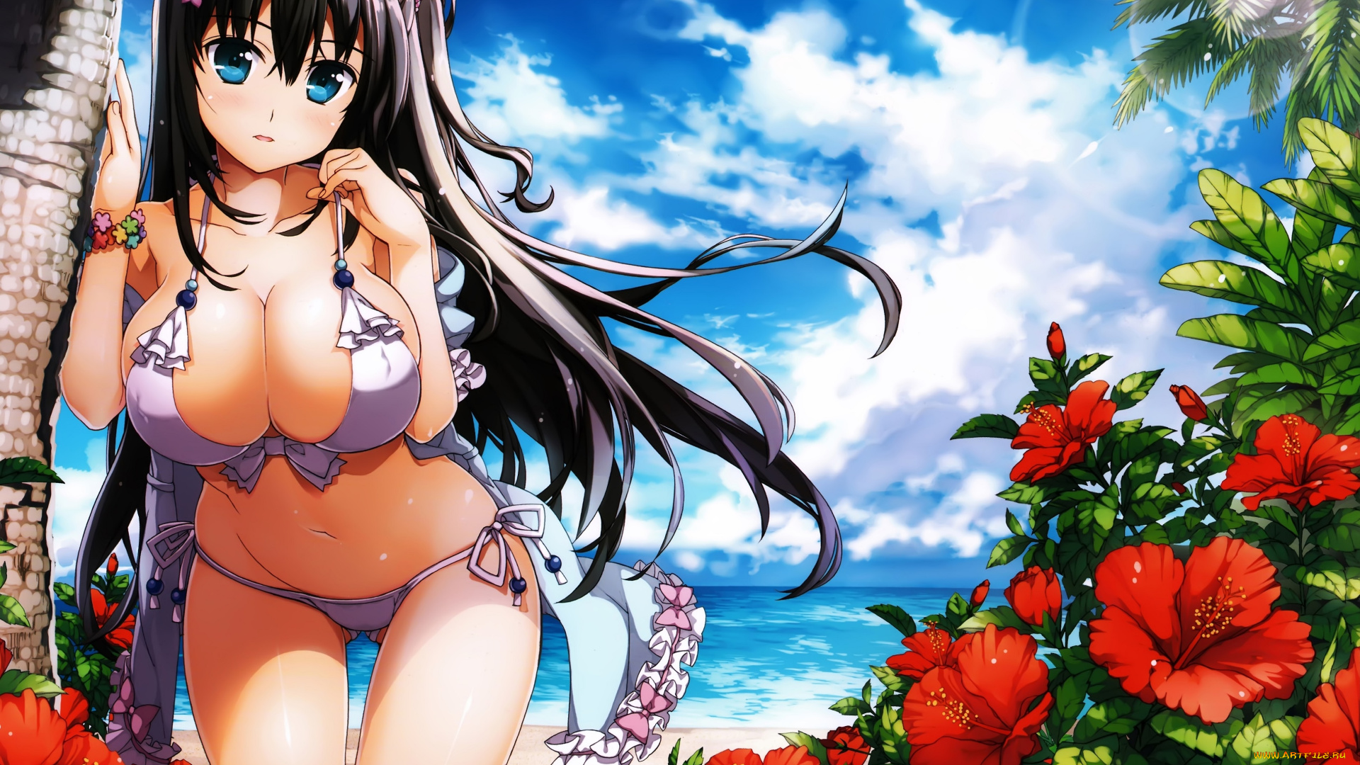 аниме, unknown, , другое, yan-yam, арт, девушка, лето