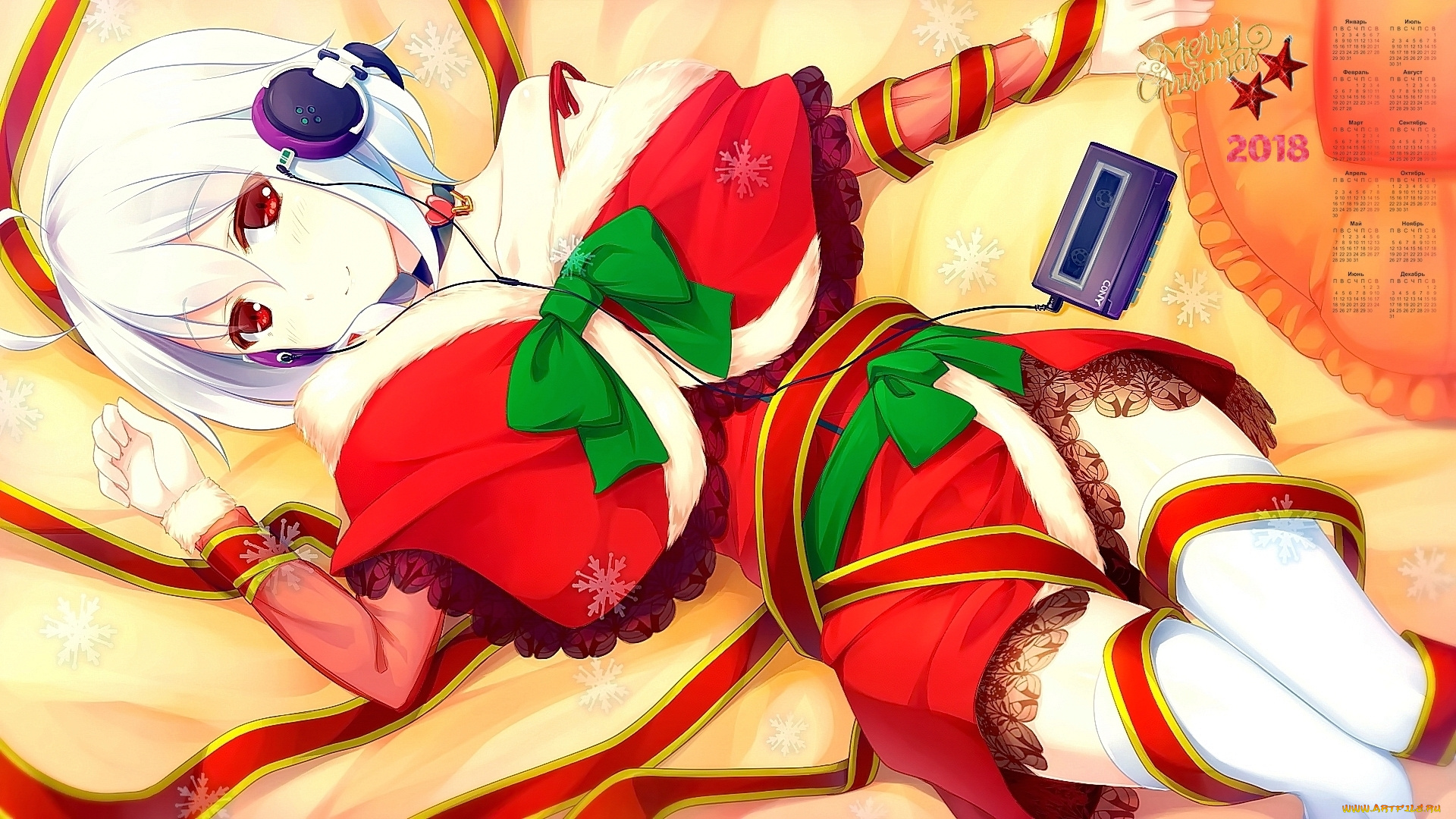 календари, праздники, , салюты, плеер, наушники, взгляд, 2018, девушка