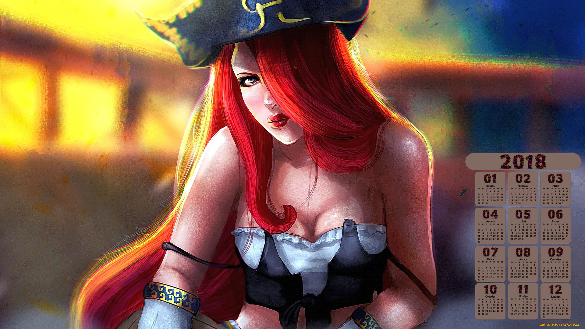 календари, видеоигры, девушка, взгляд, 2018