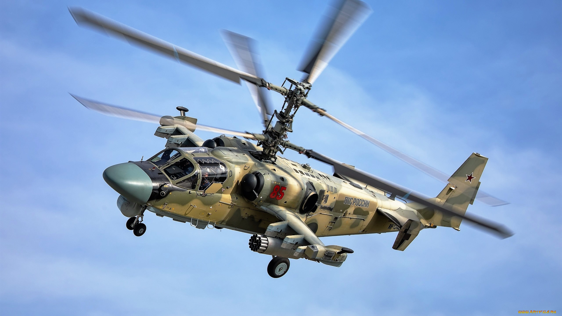 авиация, вертолёты, alligator, вертолет, небо, ka-52, полет