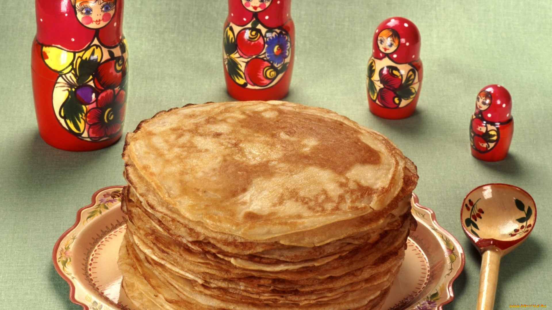 еда, блины, , оладьи, матрешки