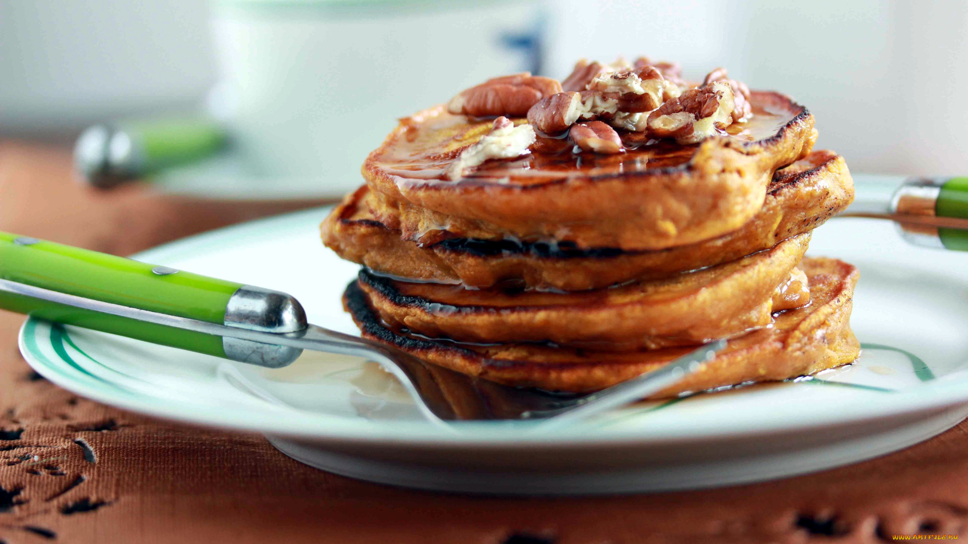 еда, блины, , оладьи, орехи, оладьи