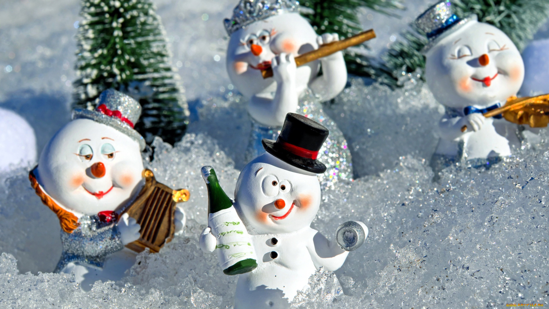 праздничные, снеговики, фигурки