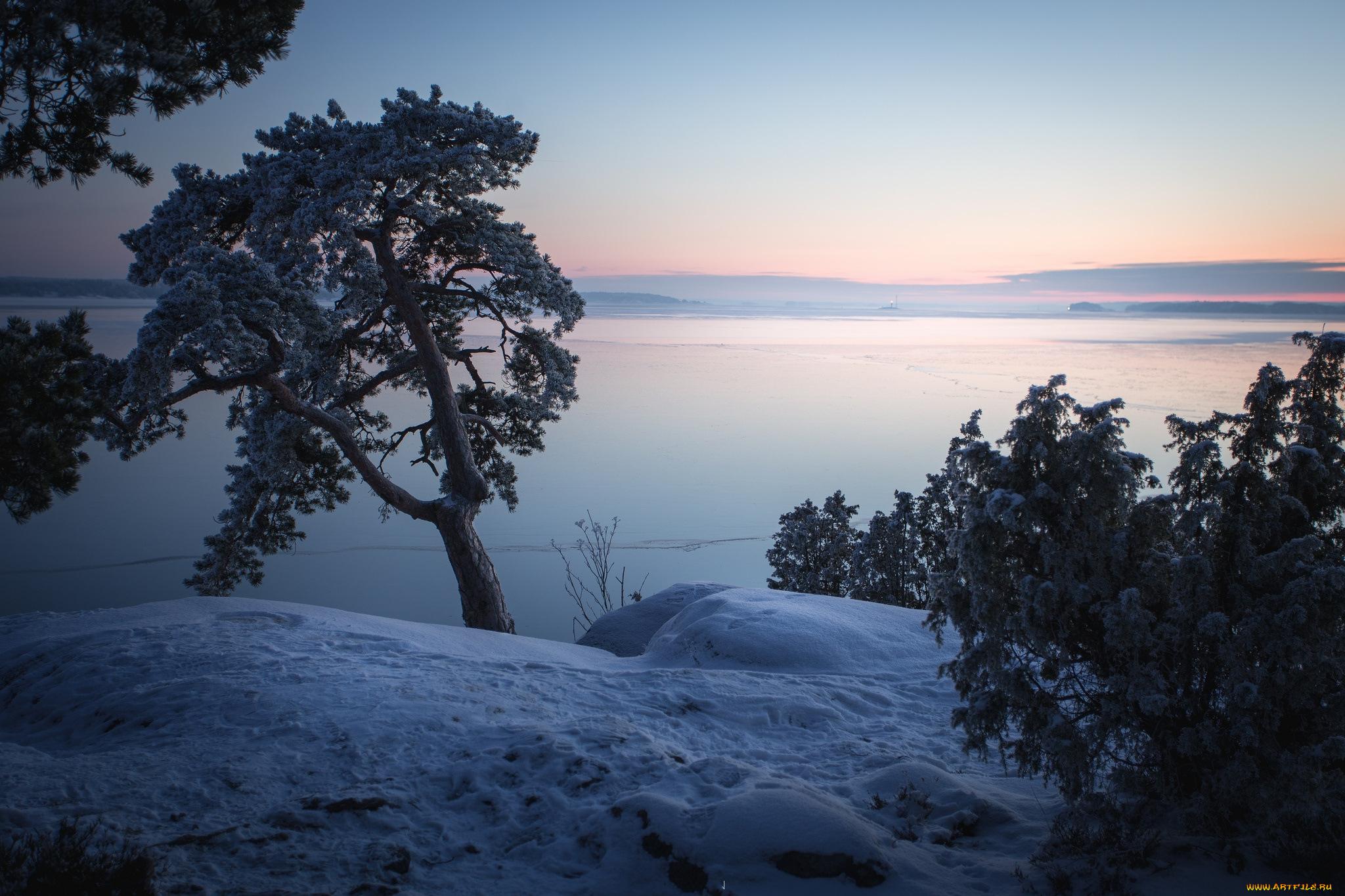 природа, зима, простор