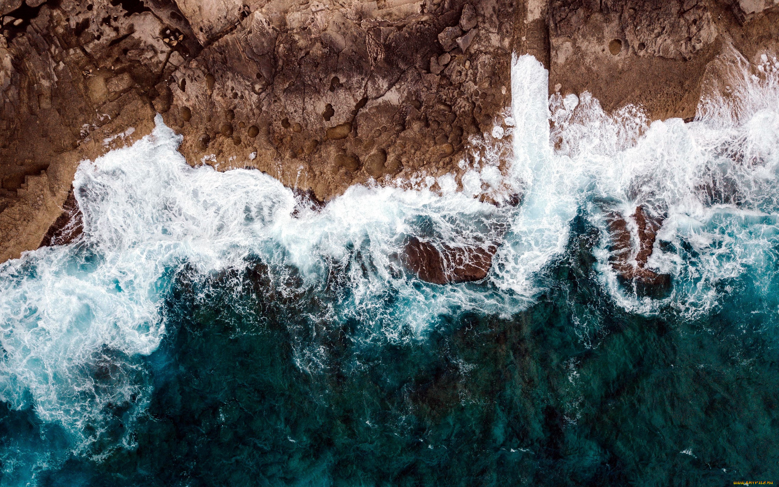 природа, побережье, волны