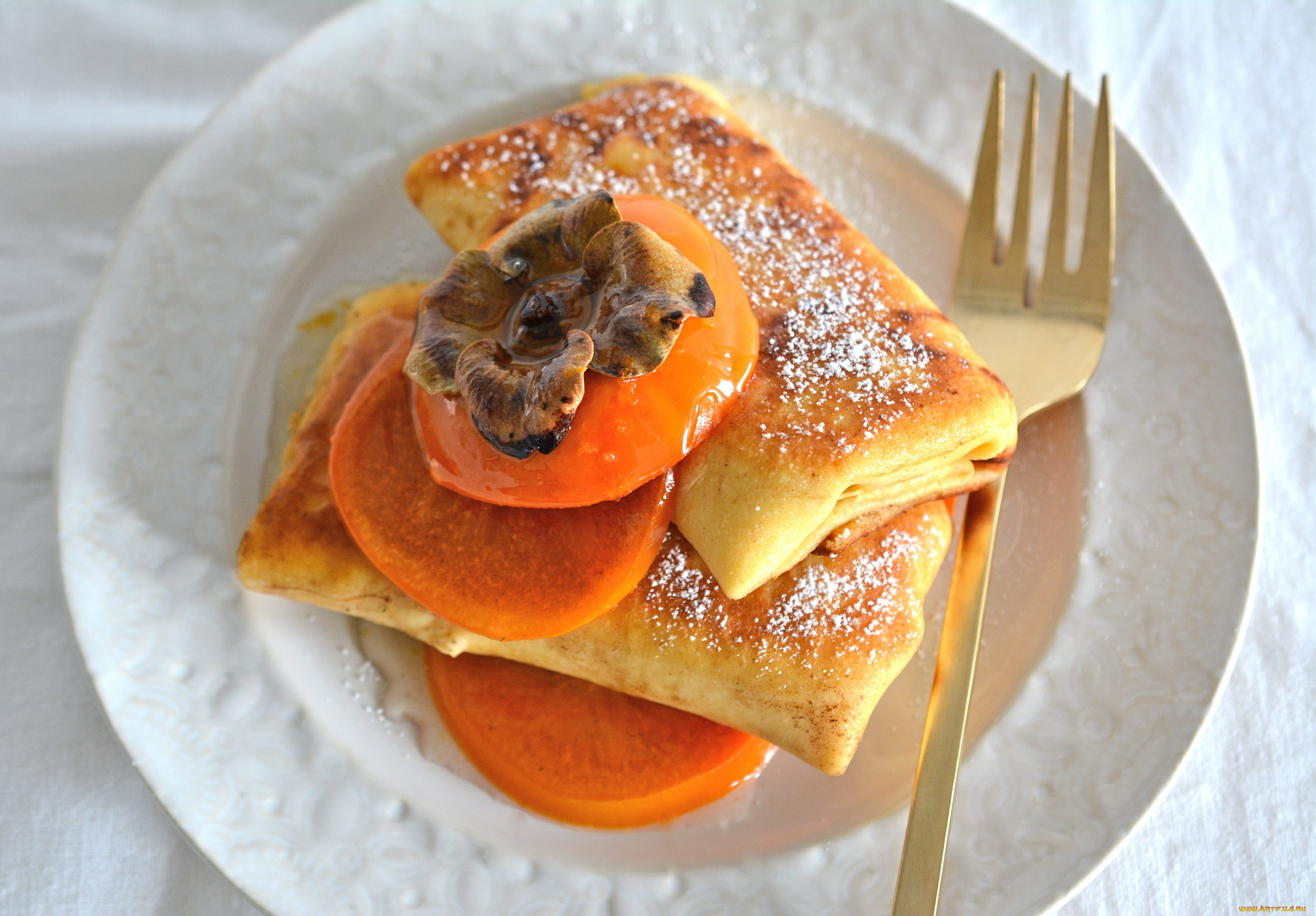 еда, блины, , оладьи, хурма, блинчики