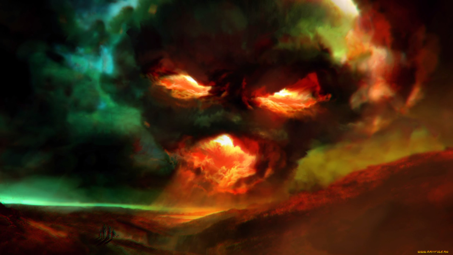 видео, игры, devil, may, cry, фон, лицо, тучи