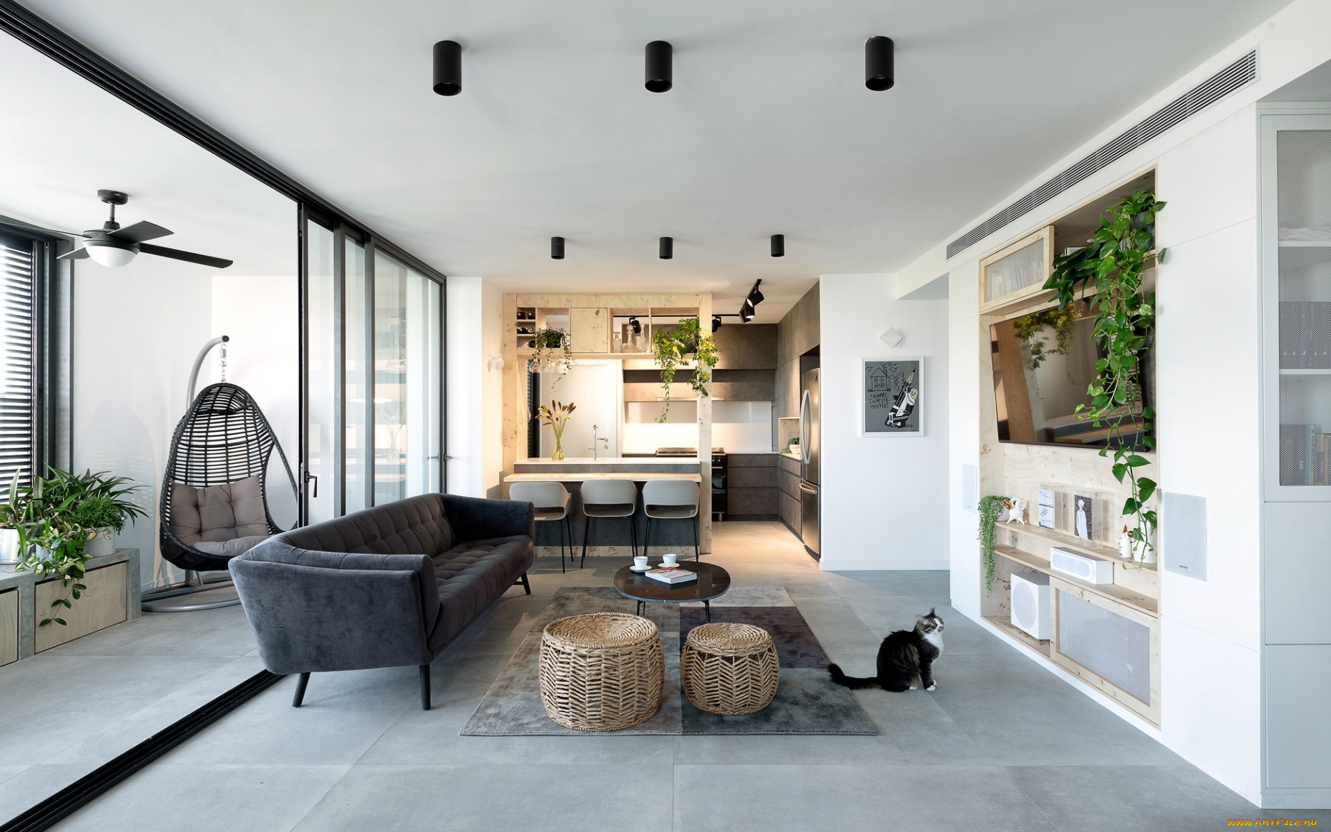 интерьер, столовая, кресло, диван, стол, обеденный