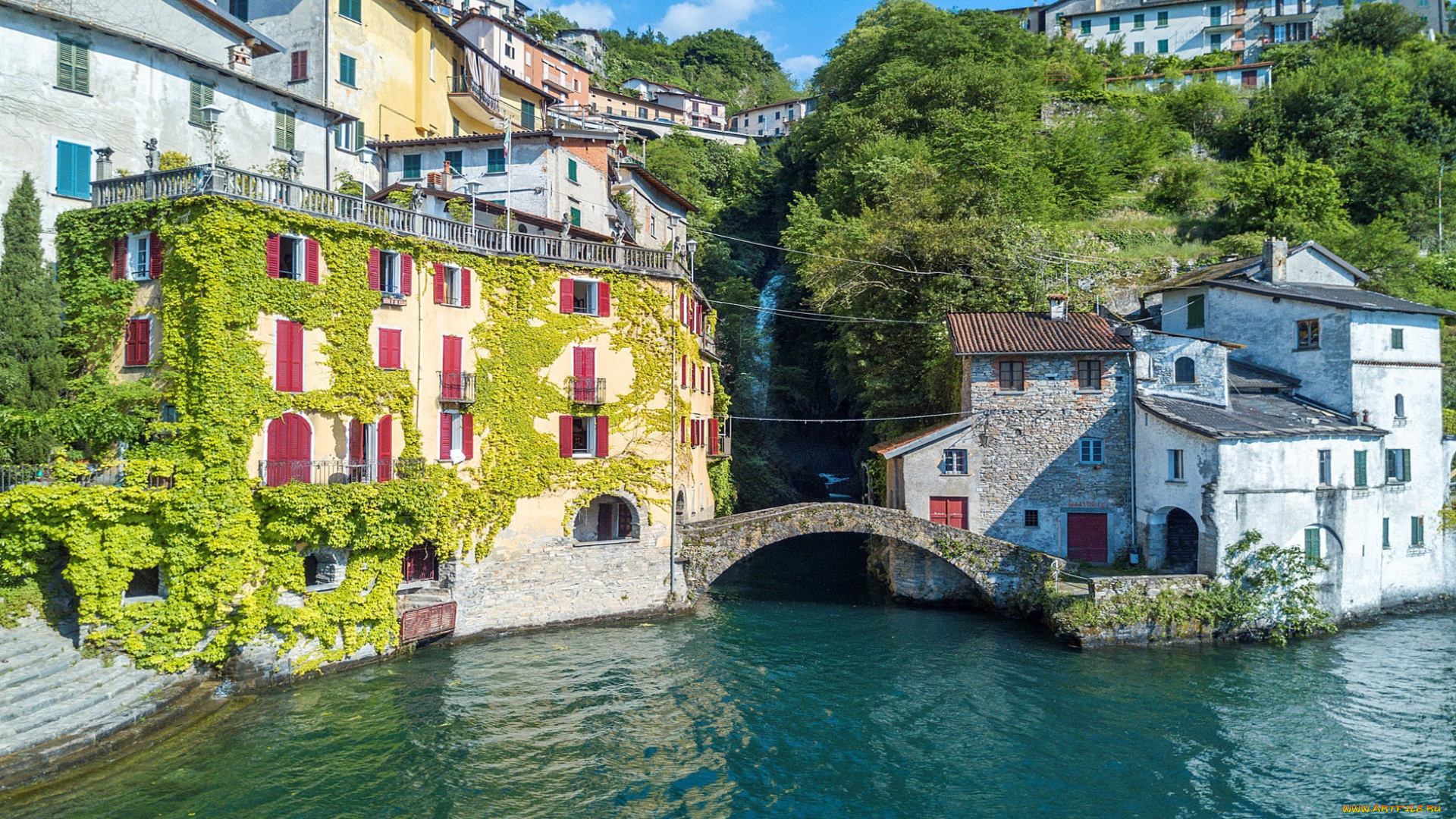 nesso, italy, города, -, улицы, , площади, , набережные