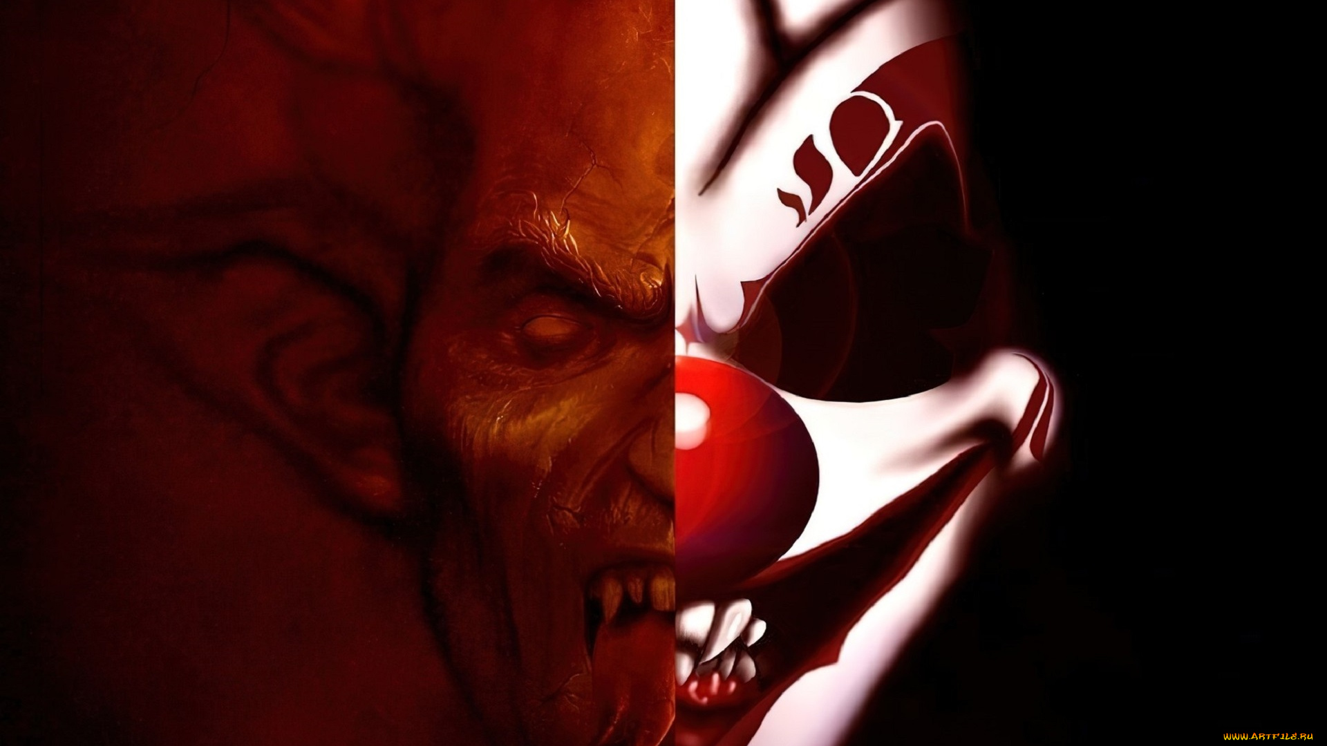 фэнтези, демоны, демон, клоун