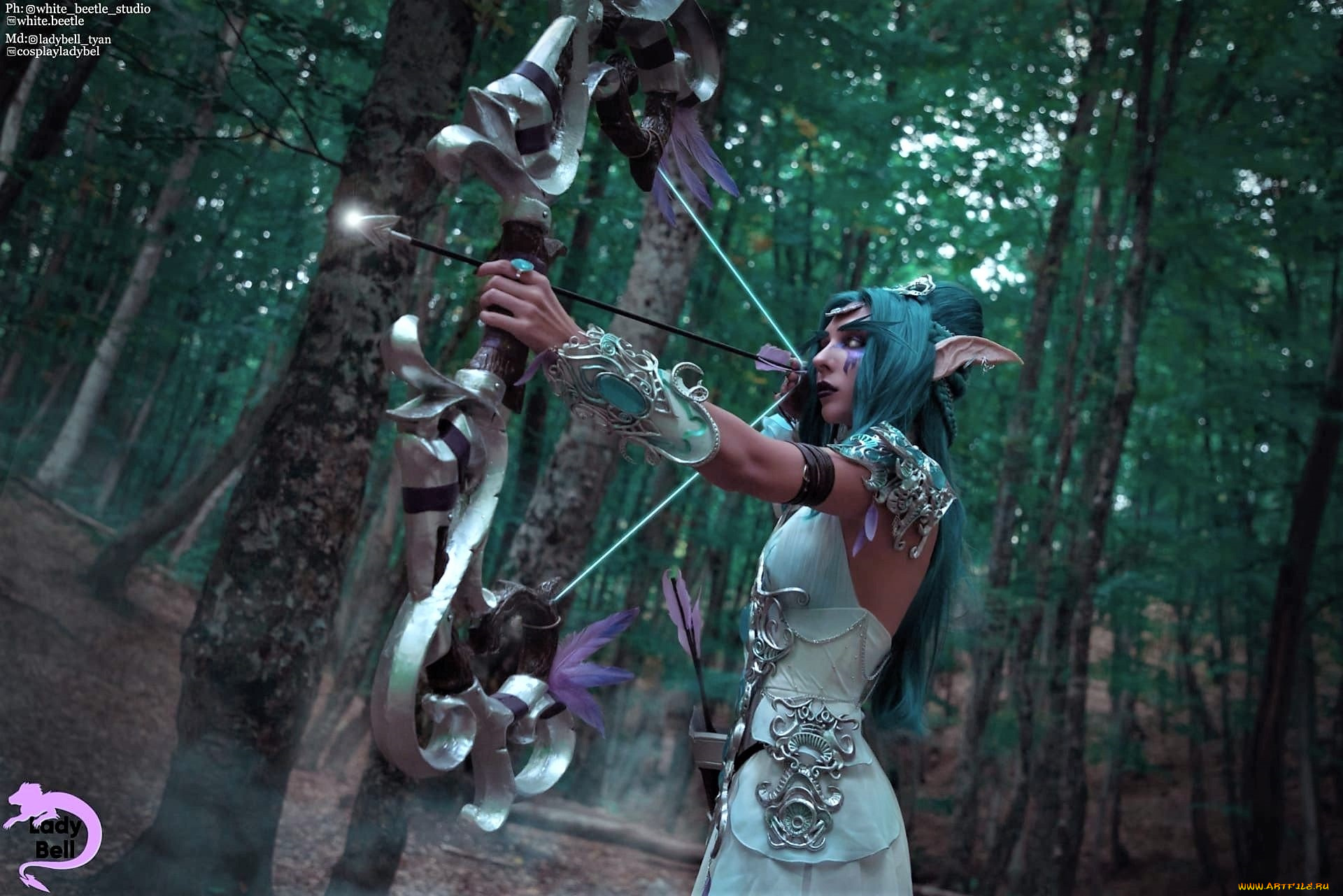 девушки, ольга, кожевникова, , lady, bell, костюм, образ, лук, лес, эльф