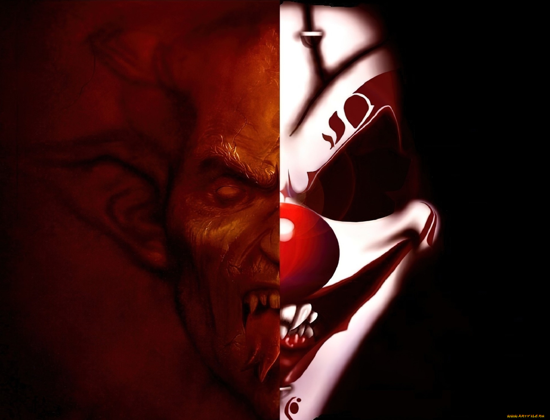 фэнтези, демоны, демон, клоун