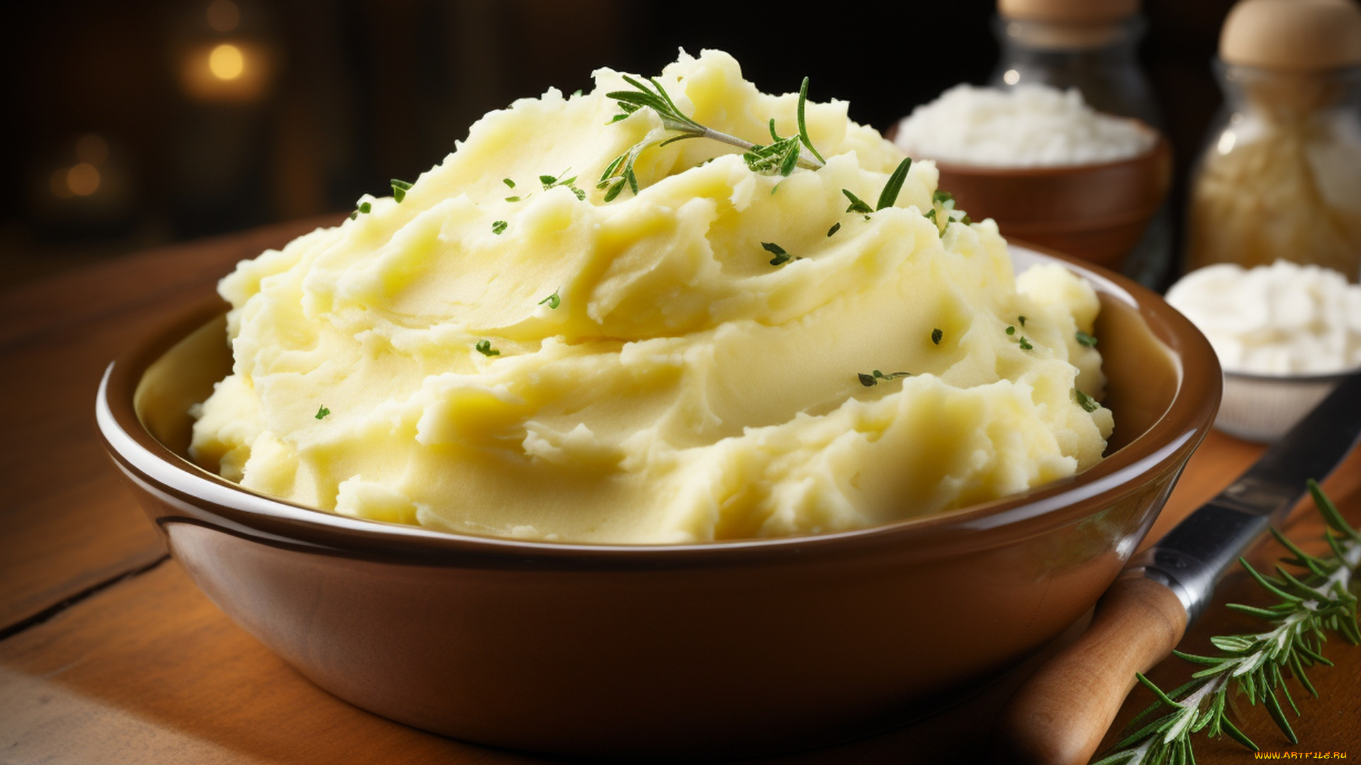 еда, картофель, картофельное, пюре