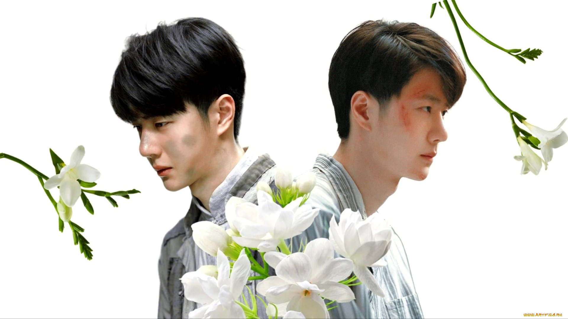 кино, фильмы, -unknown, , другое, ван, ибо, рубашка, ссадина, грязь, цветы