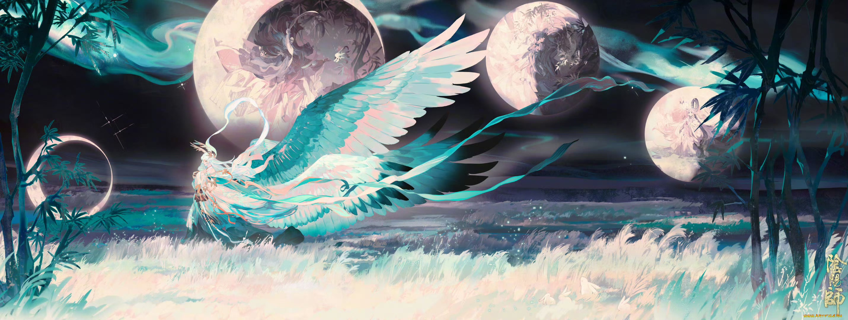 аниме, животные, , существа, девушка