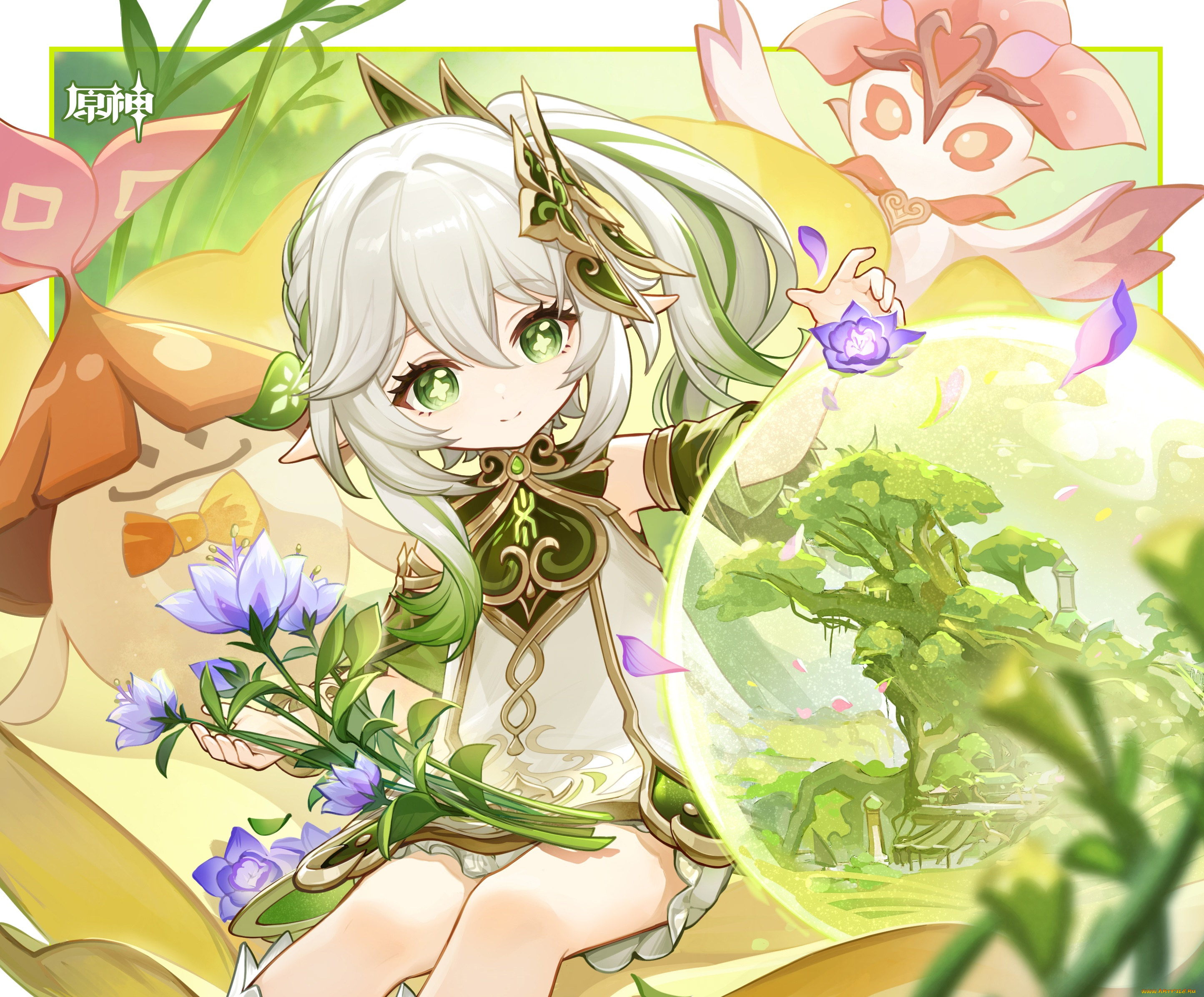 аниме, genshin, impact, девочка