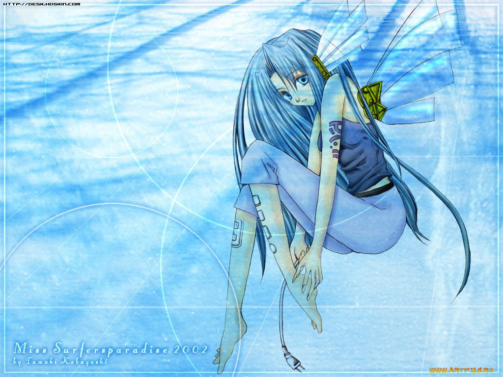 эльфийка, аниме, angels, demons, девушка, крылья, ангел, фея