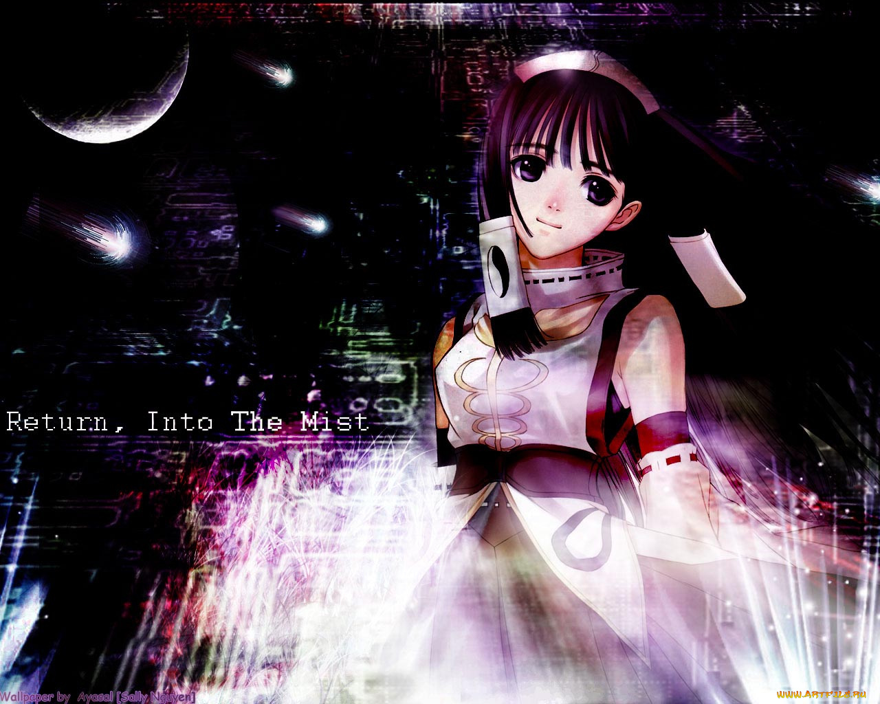 аниме, shining, tears, wind