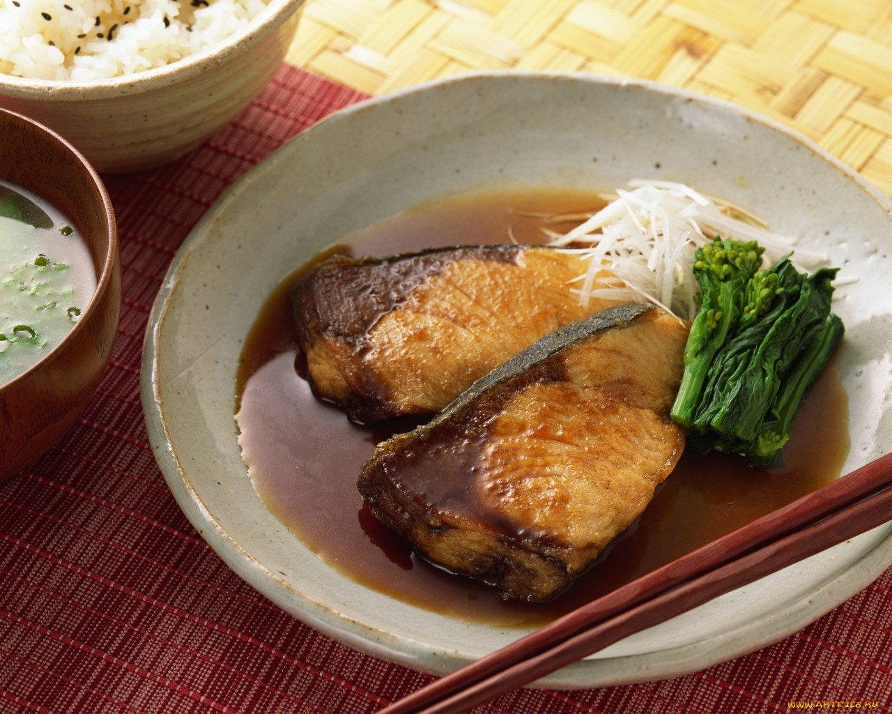 еда, рыбные, блюда, морепродуктами