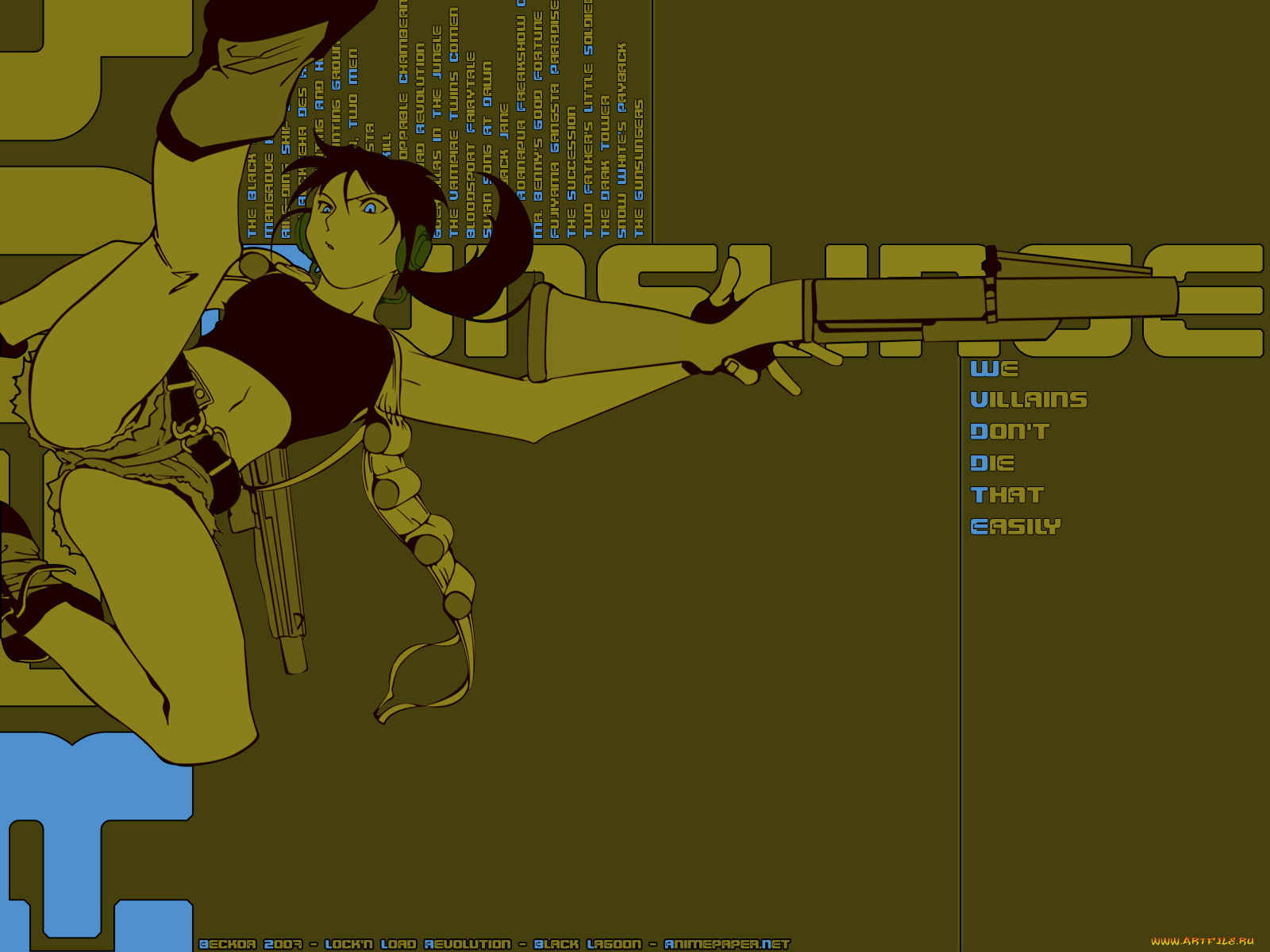 аниме, black, lagoon