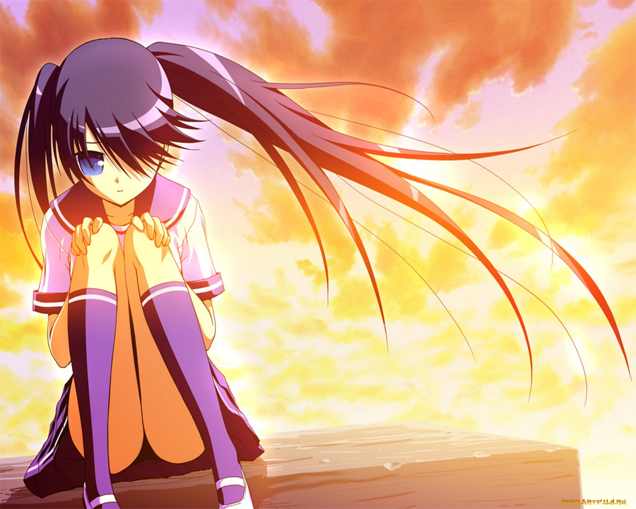 аниме, black, rock, shooter