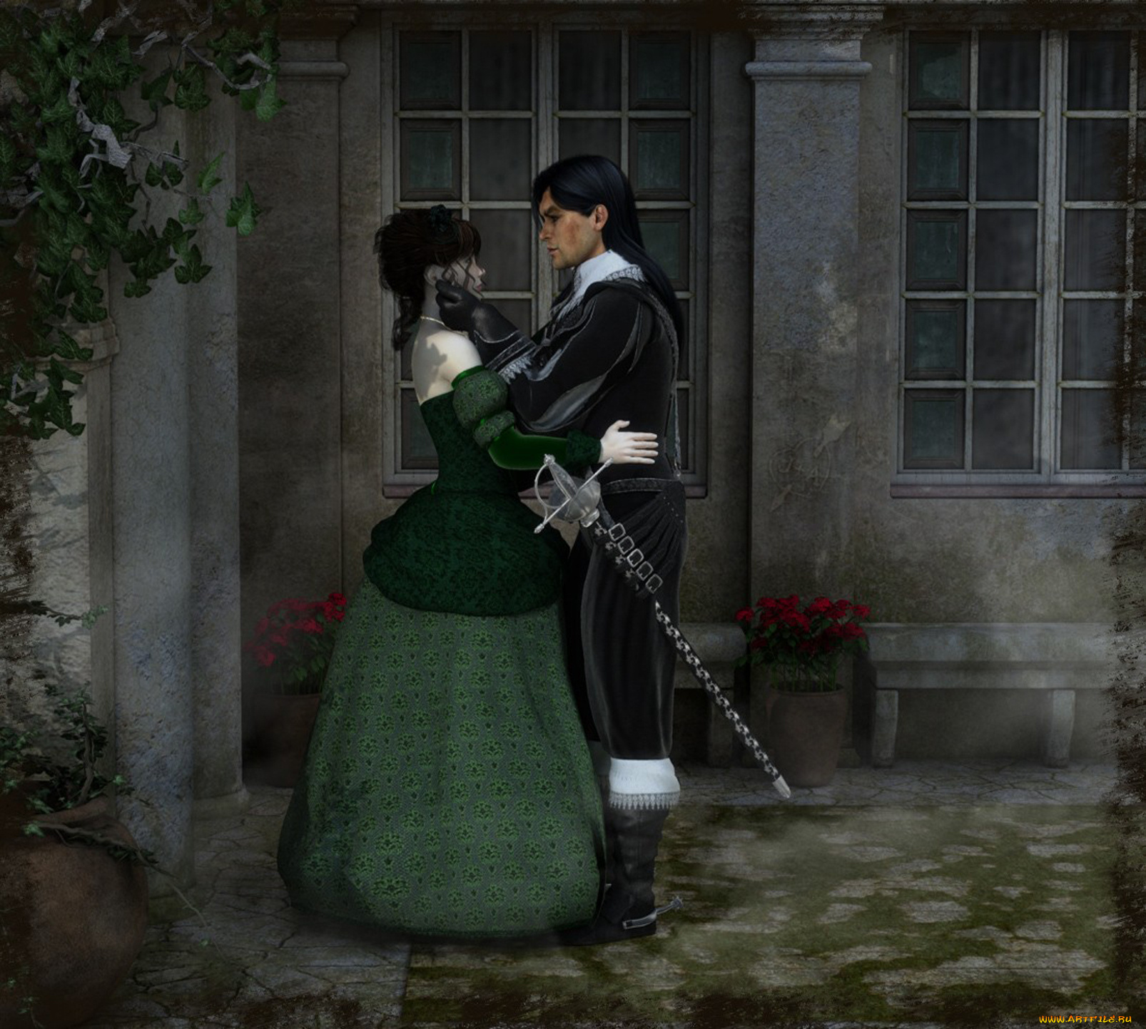 3д, графика, people, люди, свидания