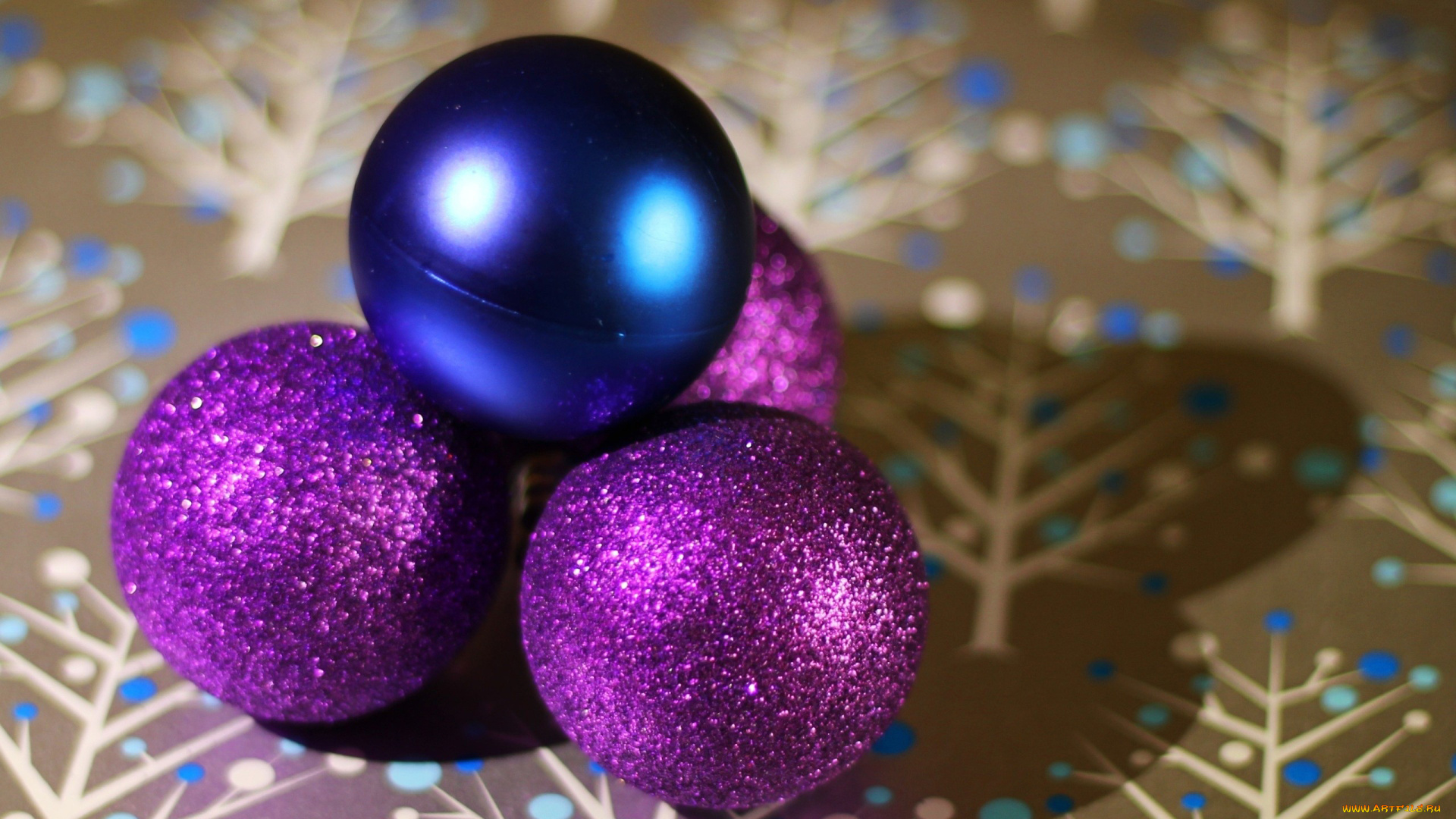праздничные, шарики, сиреневый, синий