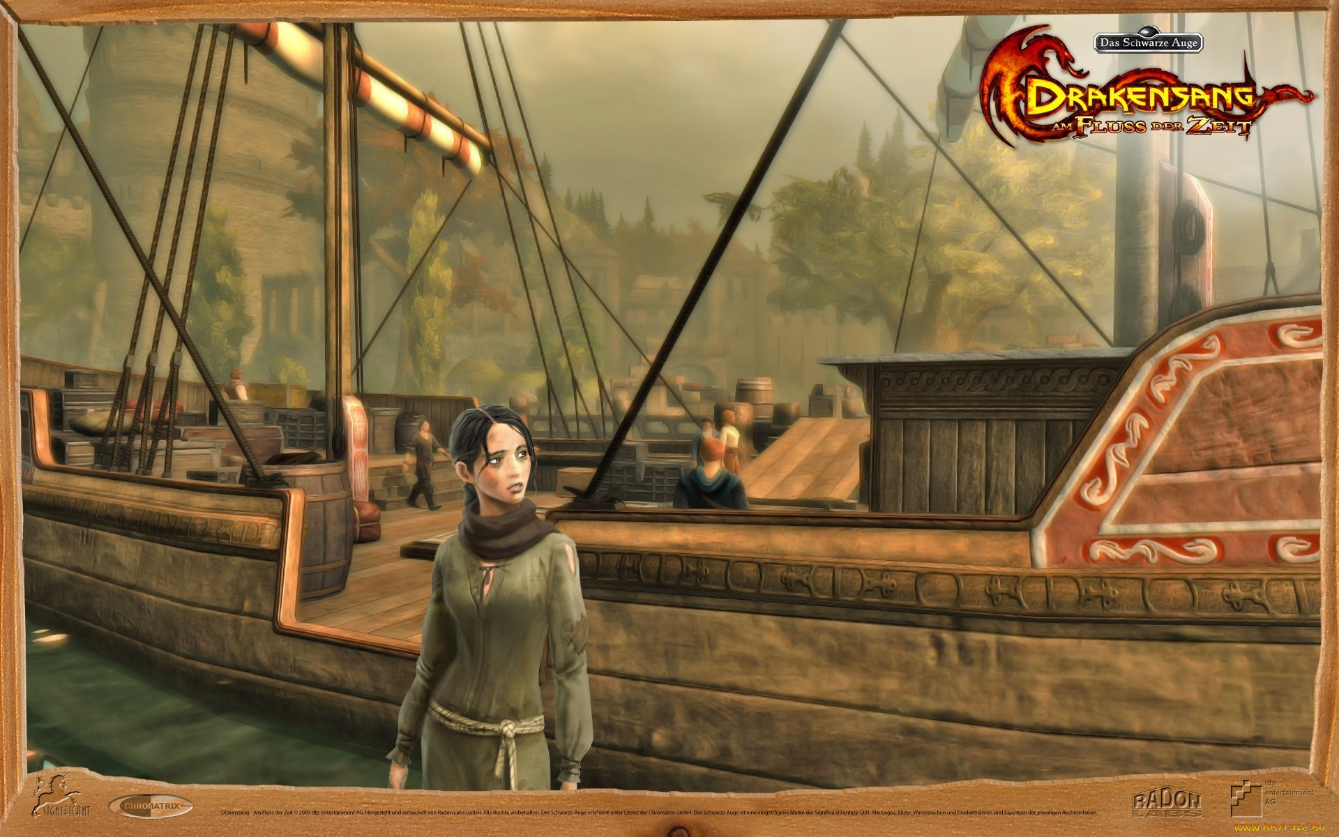 drakensang, видео, игры, am, fluss, der, zeit, корабль, девушка