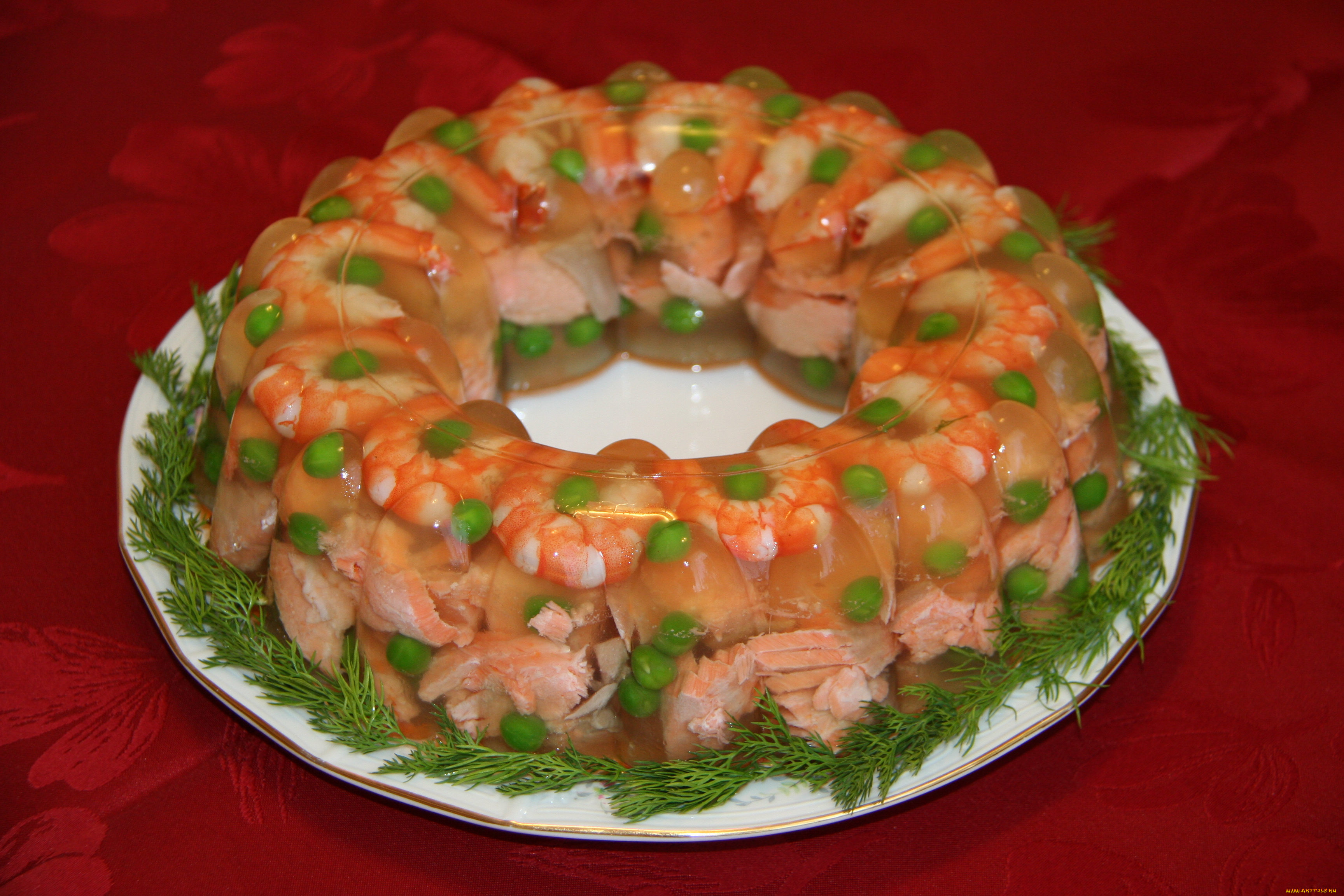 еда, рыбные, блюда, морепродуктами, заливное, из, сёмги