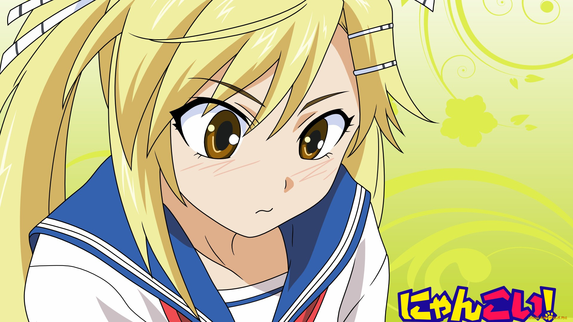 аниме, nyankoi, девушка, взгляд