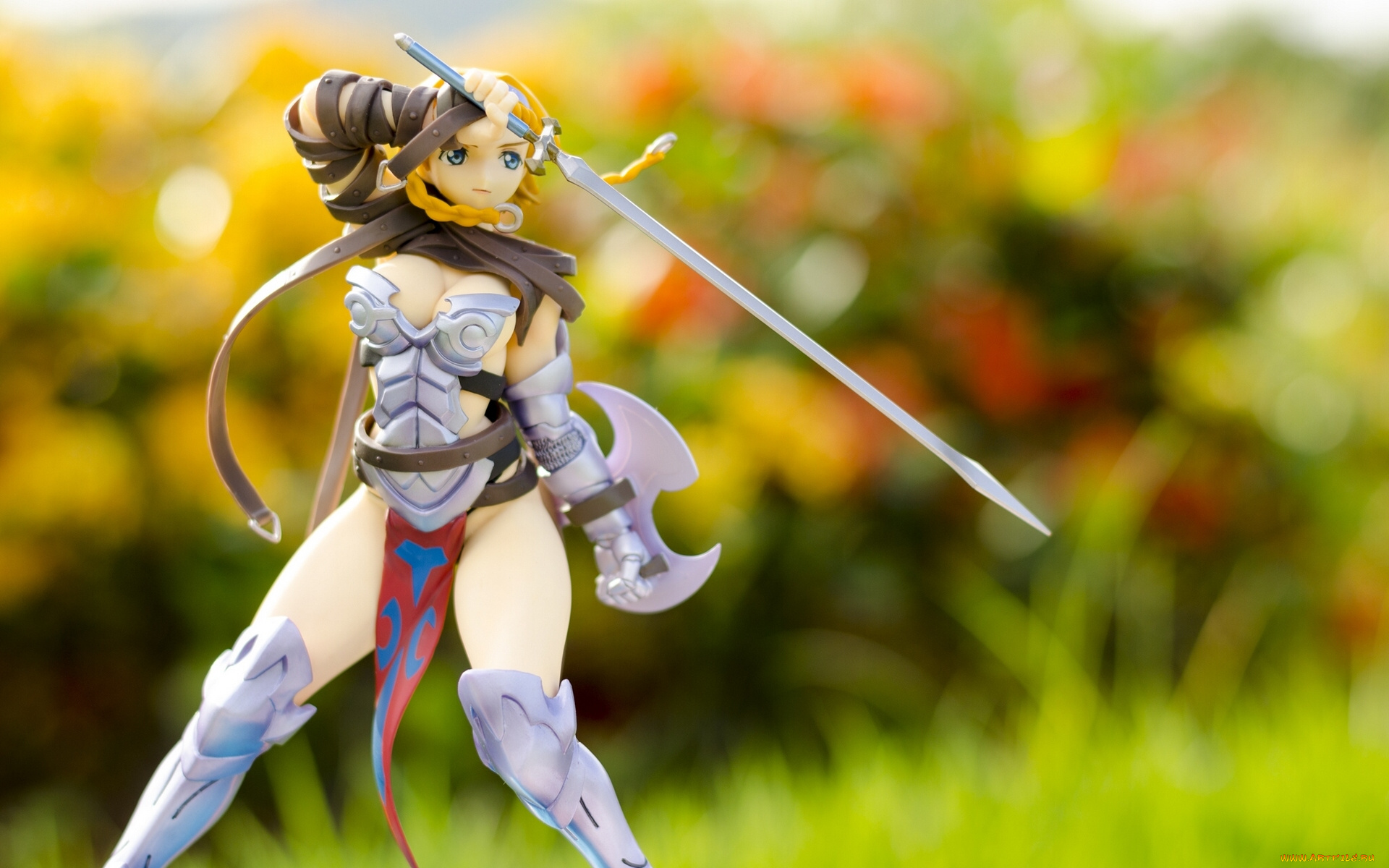 разное, игрушки, игрушка, воительница, меч, кукла