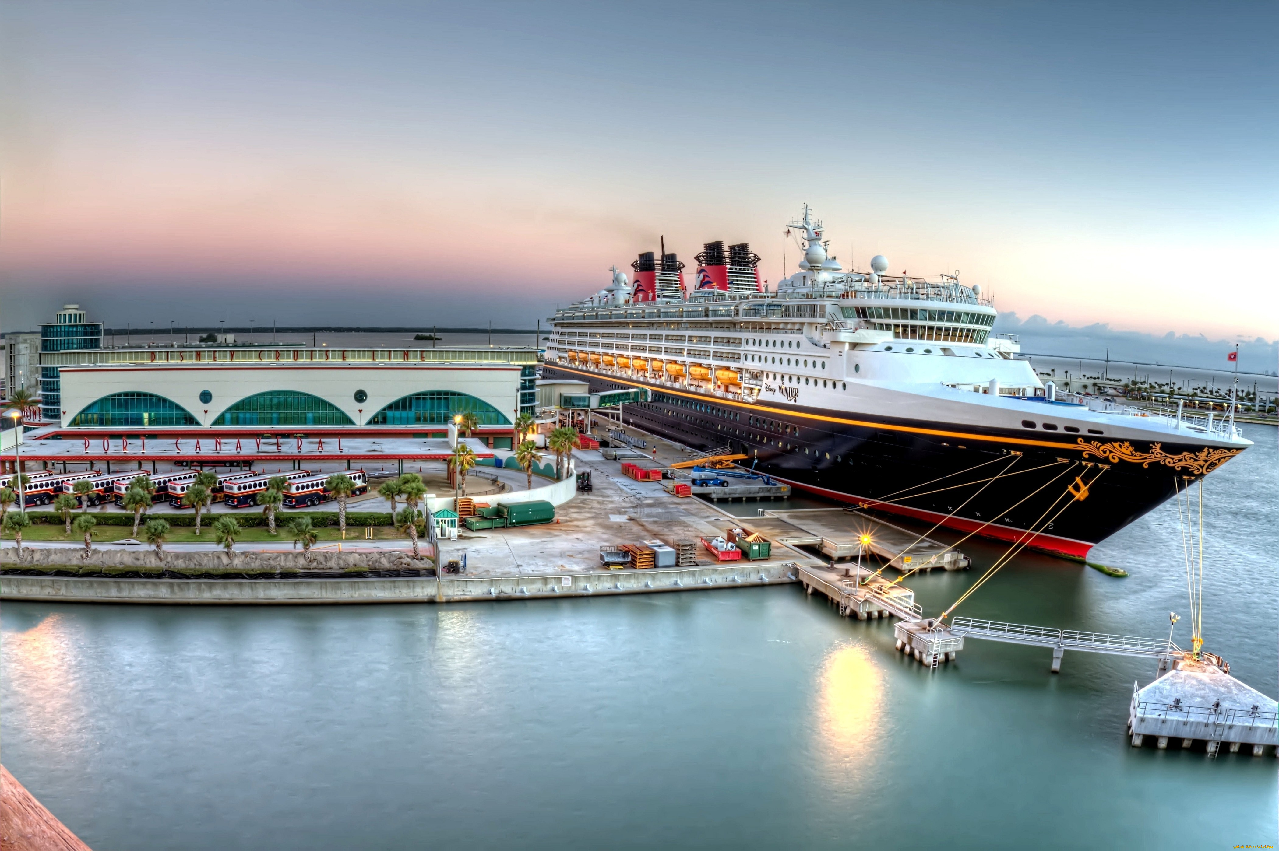 корабли, лайнеры, круиз, порт