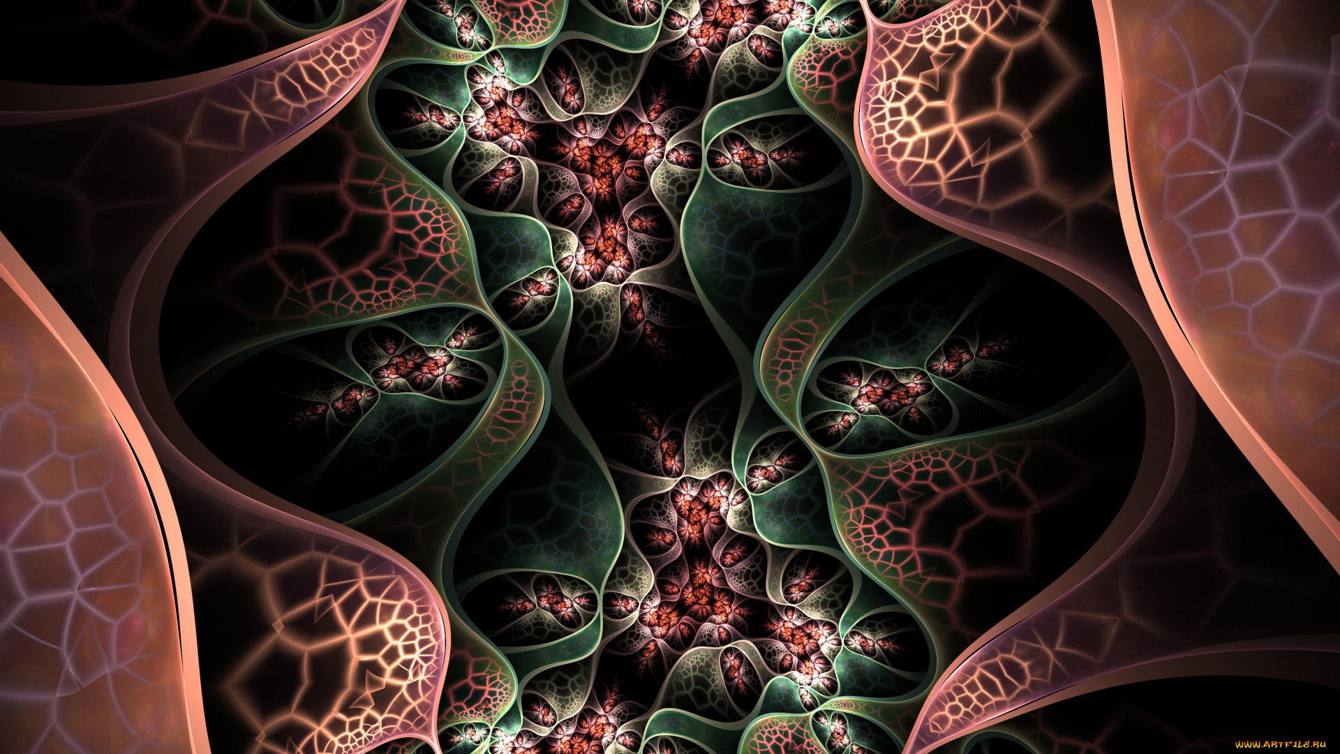 3д, графика, фракталы, , fractal, узор, фон, цвета